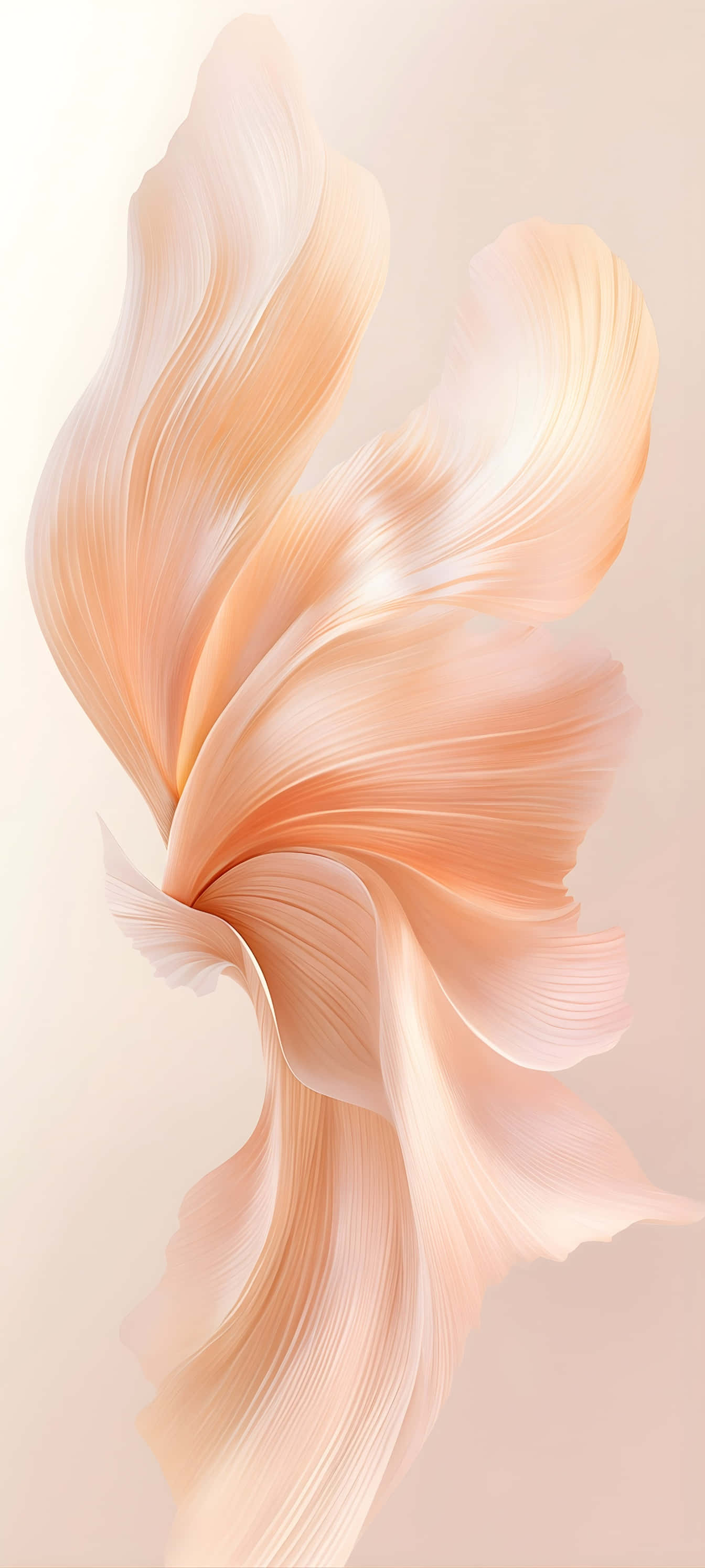Pixel 9a, soft peach, cream, 2K Phone Wallpaper