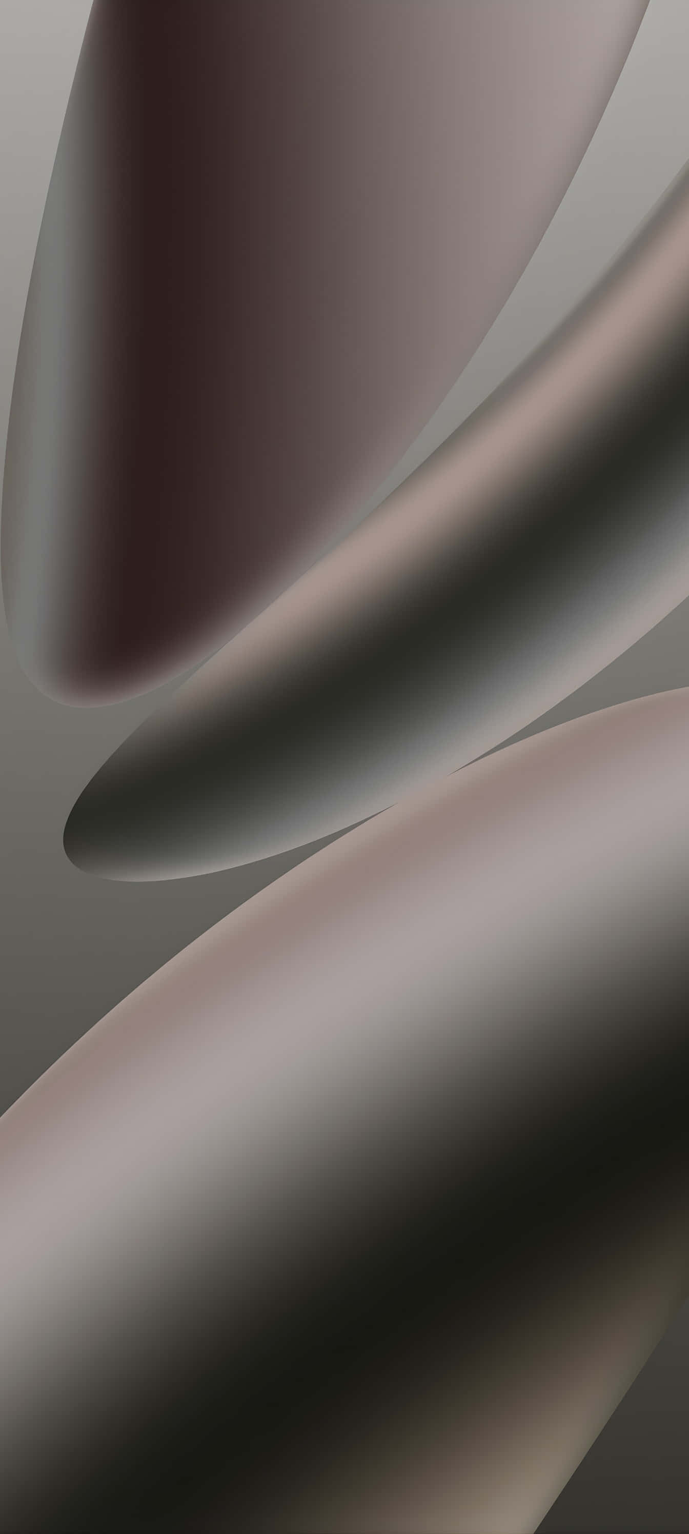 Pixel 9a, muted mauve gray tones, smooth gradient ovals, 2K Phone Wallpaper