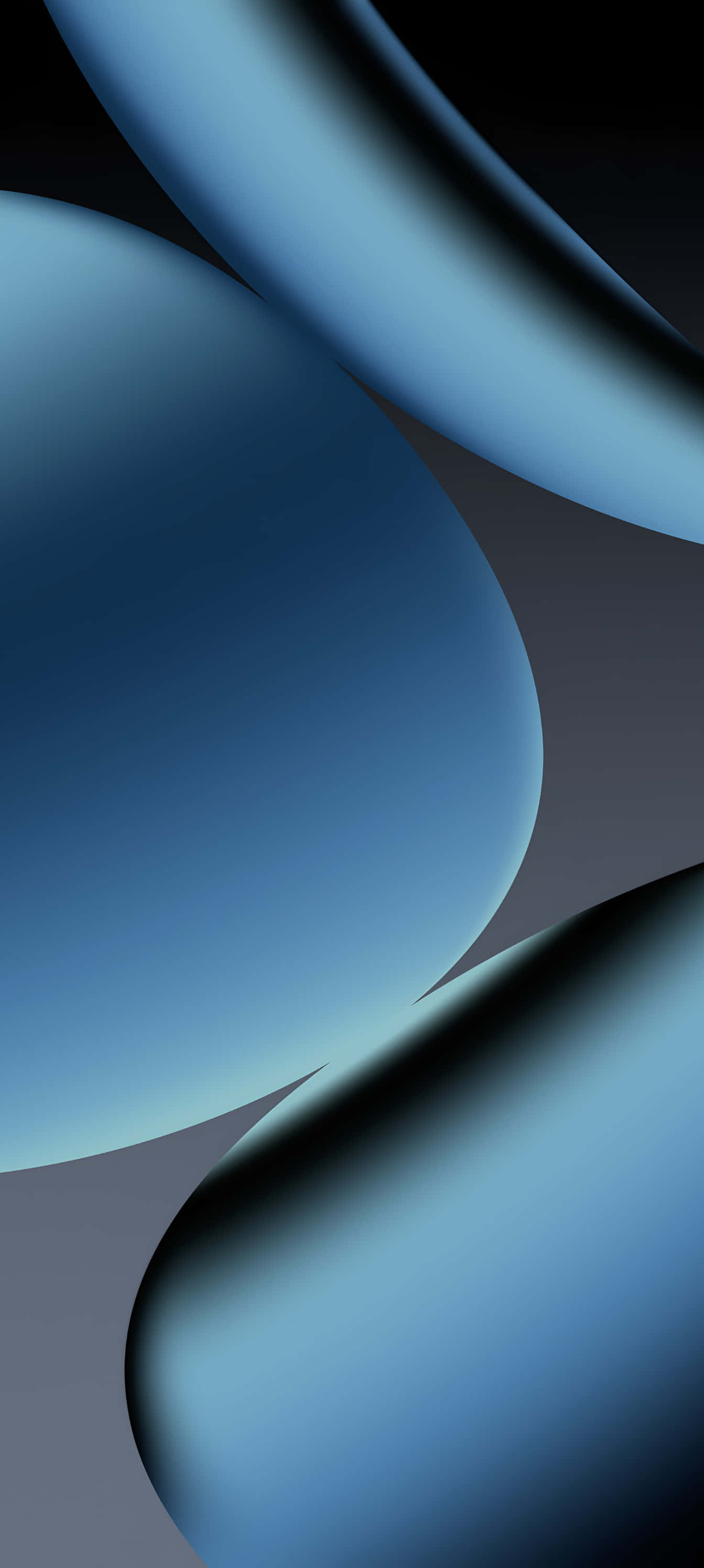 Pixel 9a, blue, abstract shapes, 2K Phone Wallpaper