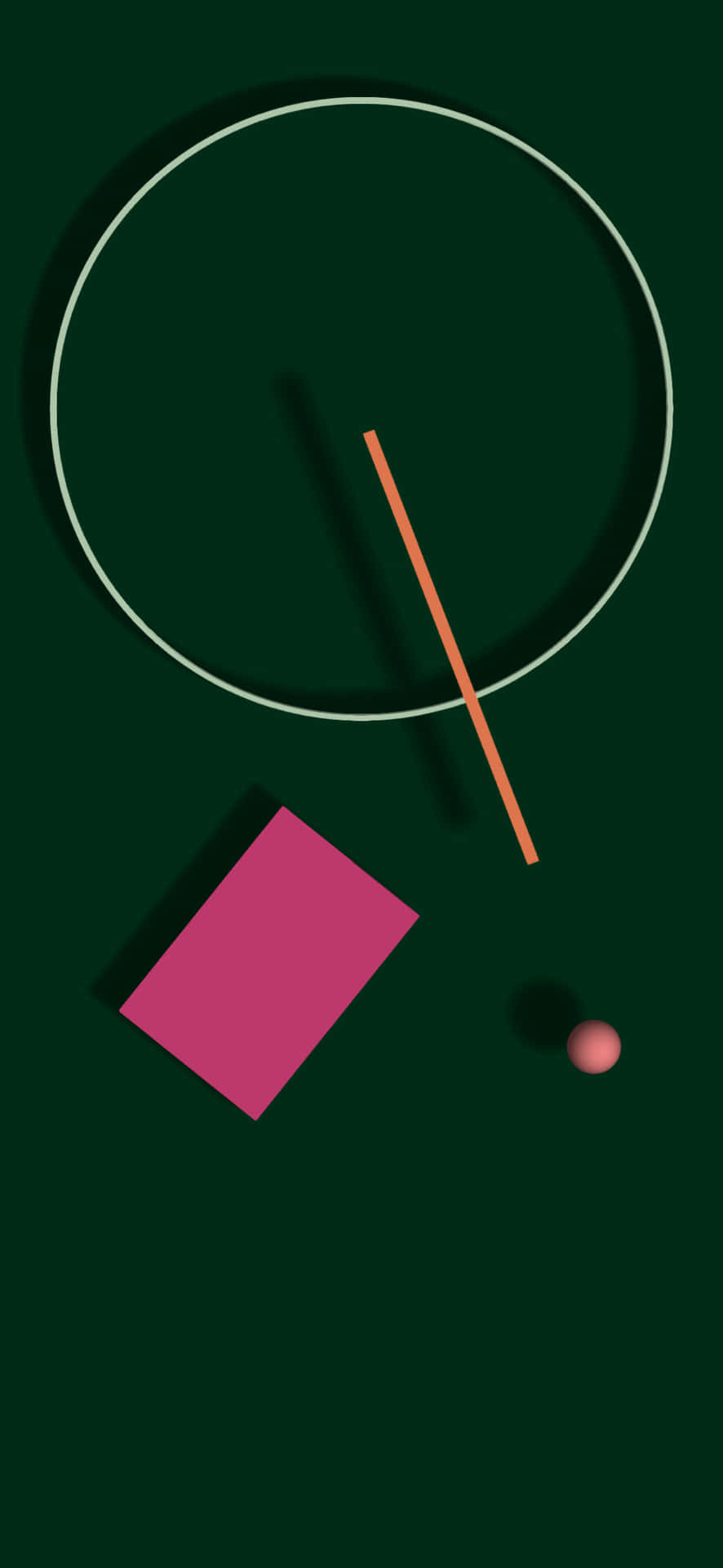 Pixel Phone, light circle, pink rectangle, Full HD Phone Wallpaper