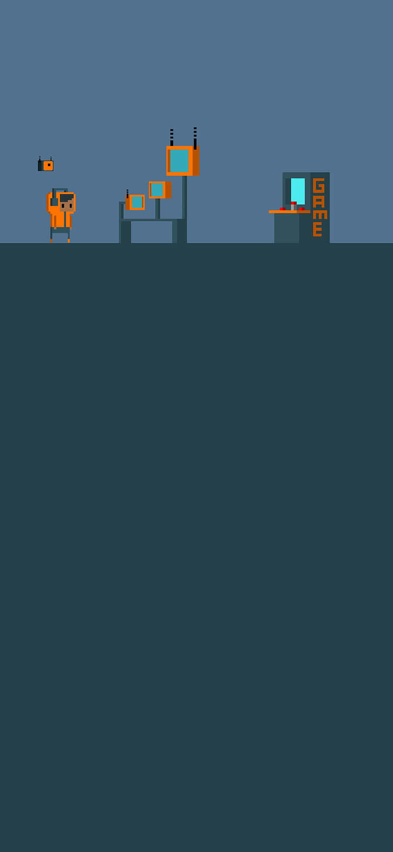 Pixel Phone, pixel art, retro arcade machines, HD Phone Wallpaper