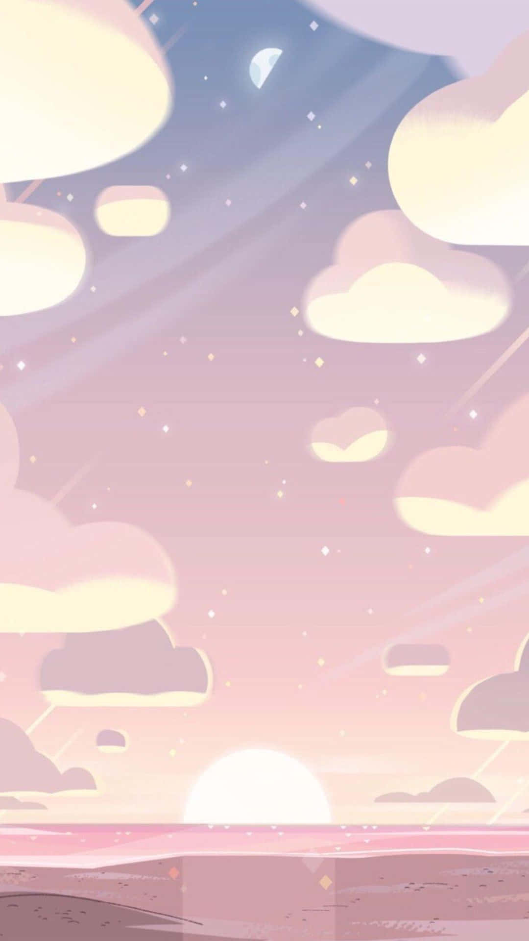 Pixel Phone, pastel sky, soft clouds, Full HD Phone Wallpaper