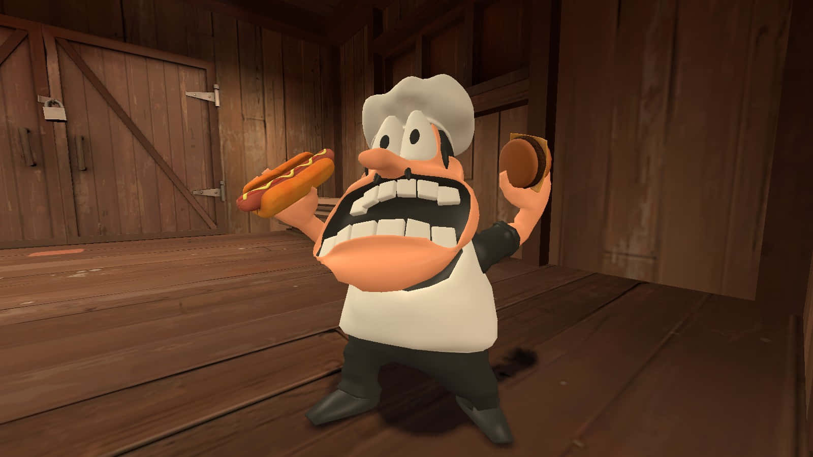 Pizza Tower, cartoon chef, hot dog, HD Desktop Wallpaper