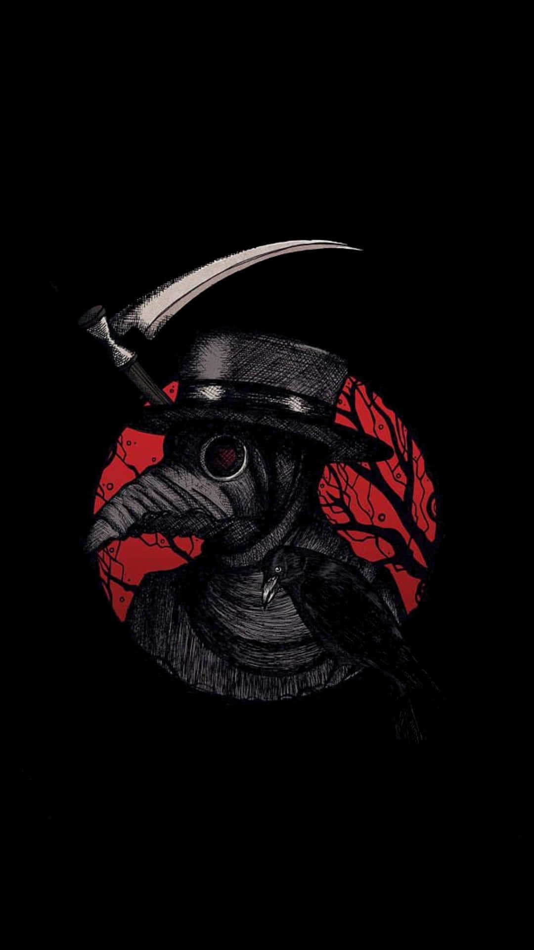 Plague Doctor, plague doctor mask, scythe, Full HD Phone Wallpaper