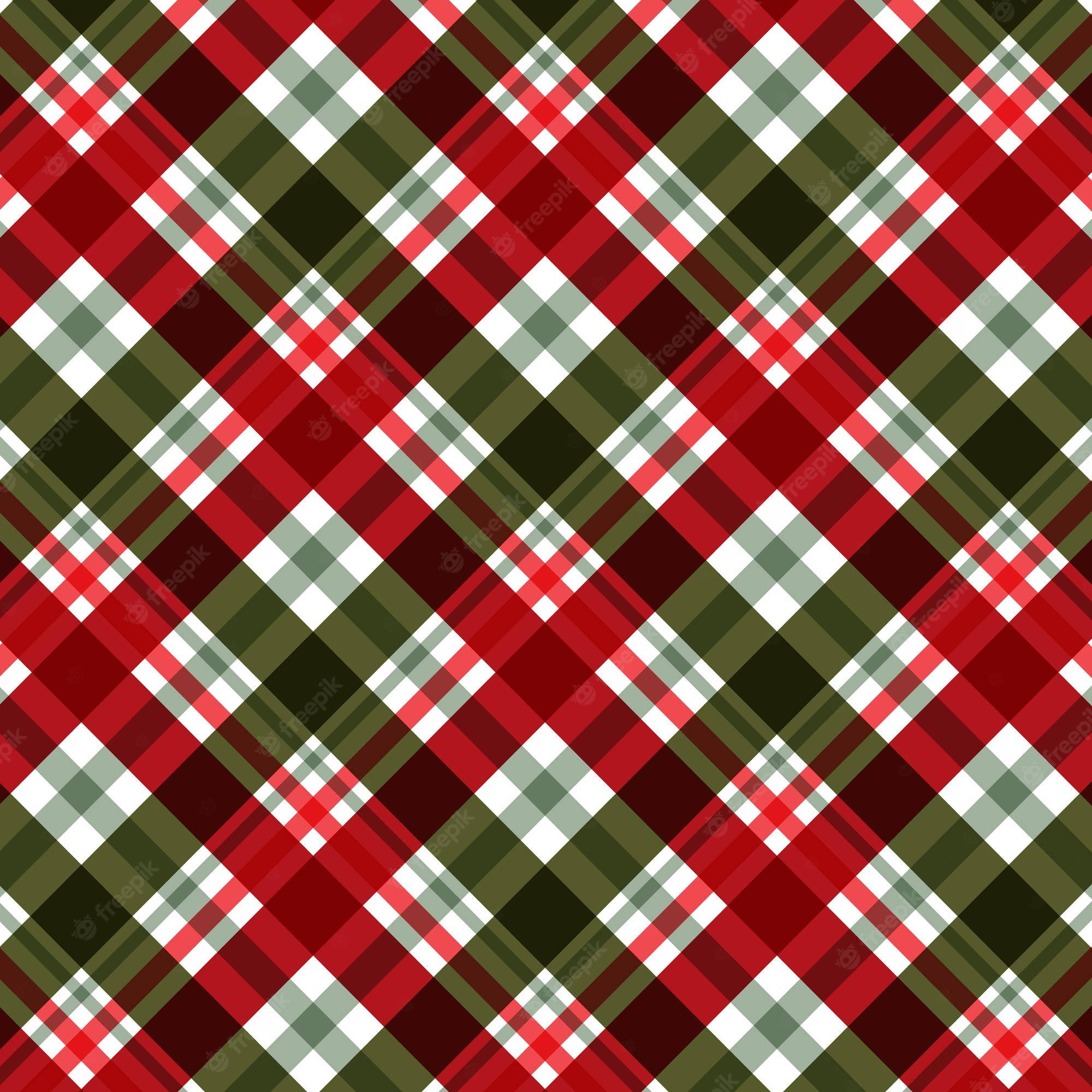 rustic wooden picnic table, outdoors, vibrant red green and white plaid pattern, Full HD Desktop Wallpaper