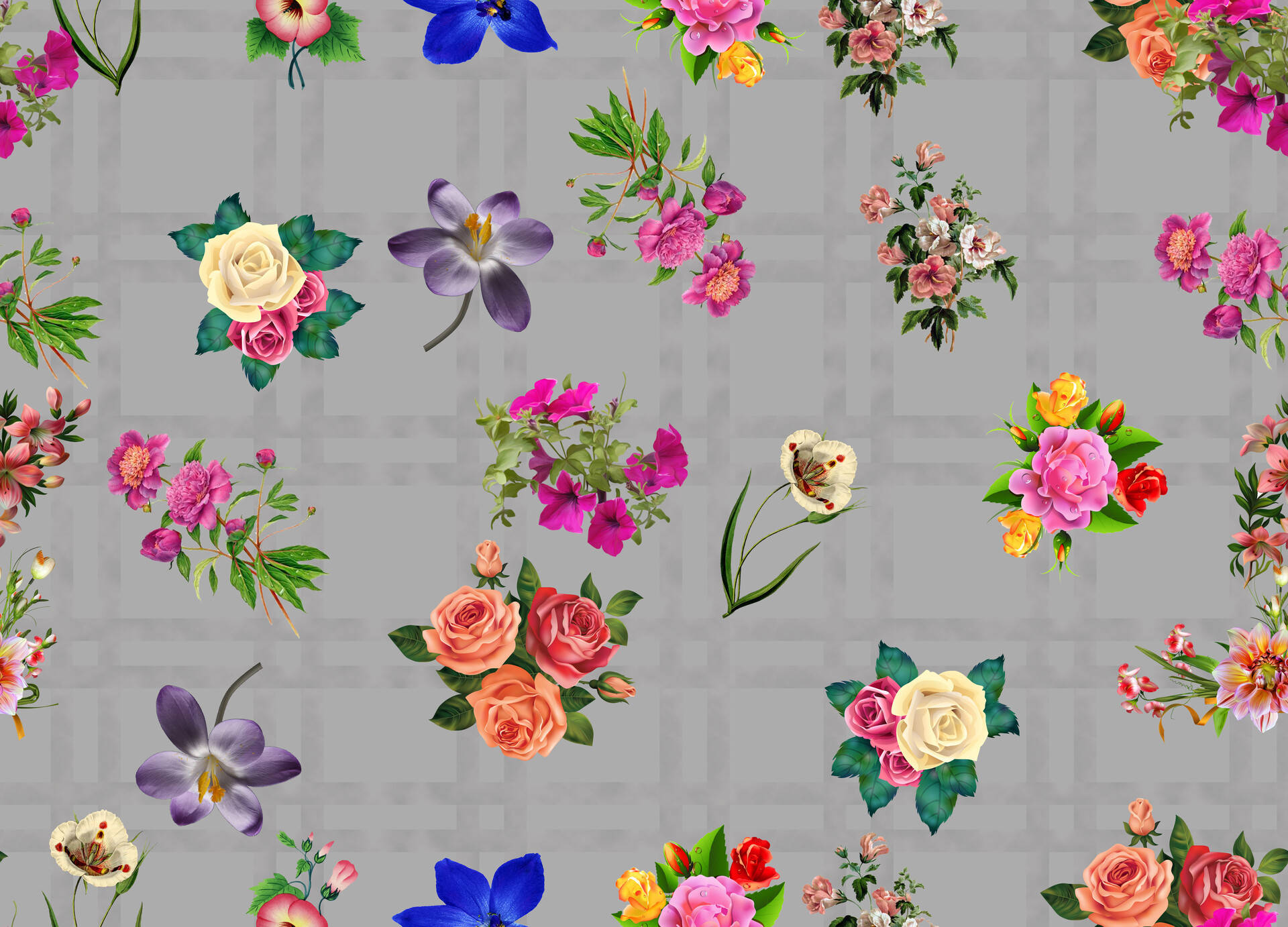 classic plaid fabric, pink, peach, Full HD Desktop Wallpaper