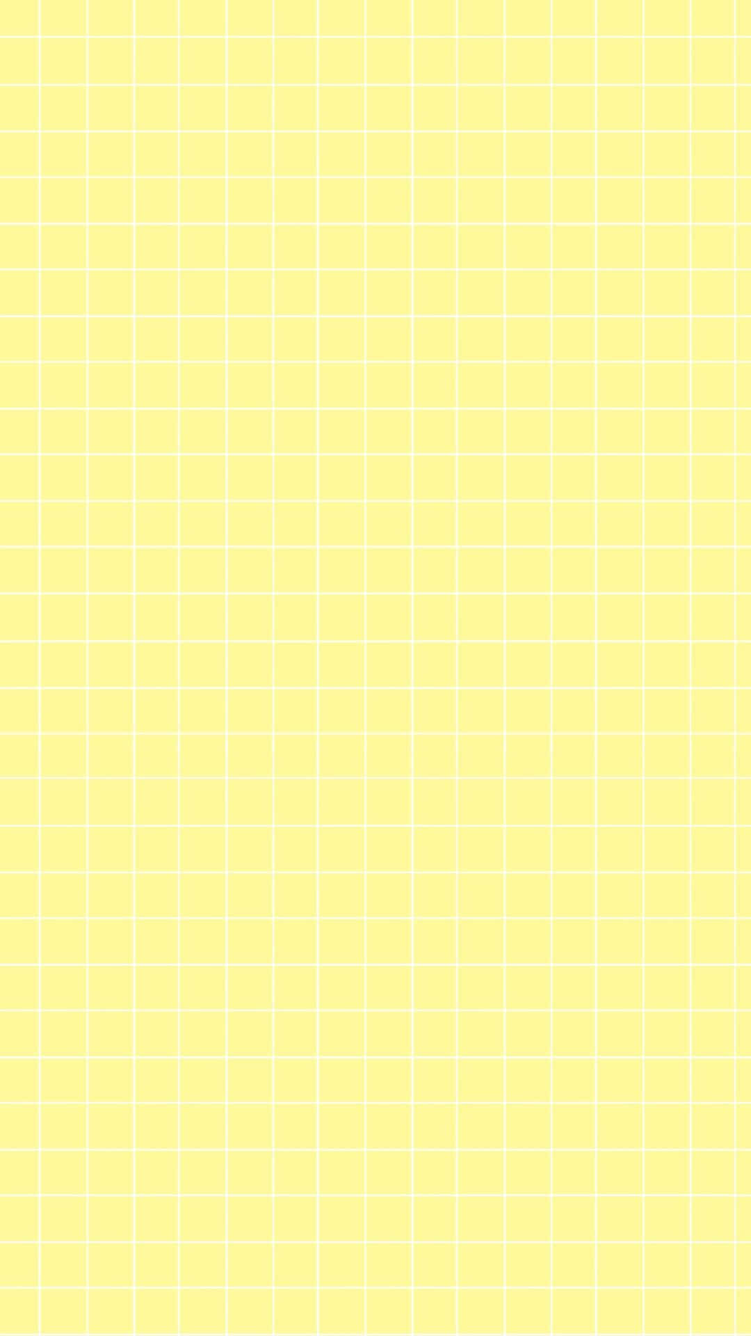 aesthetic yellow plaid, soft yellow background, subtle white grid pattern, Full HD Phone Wallpaper