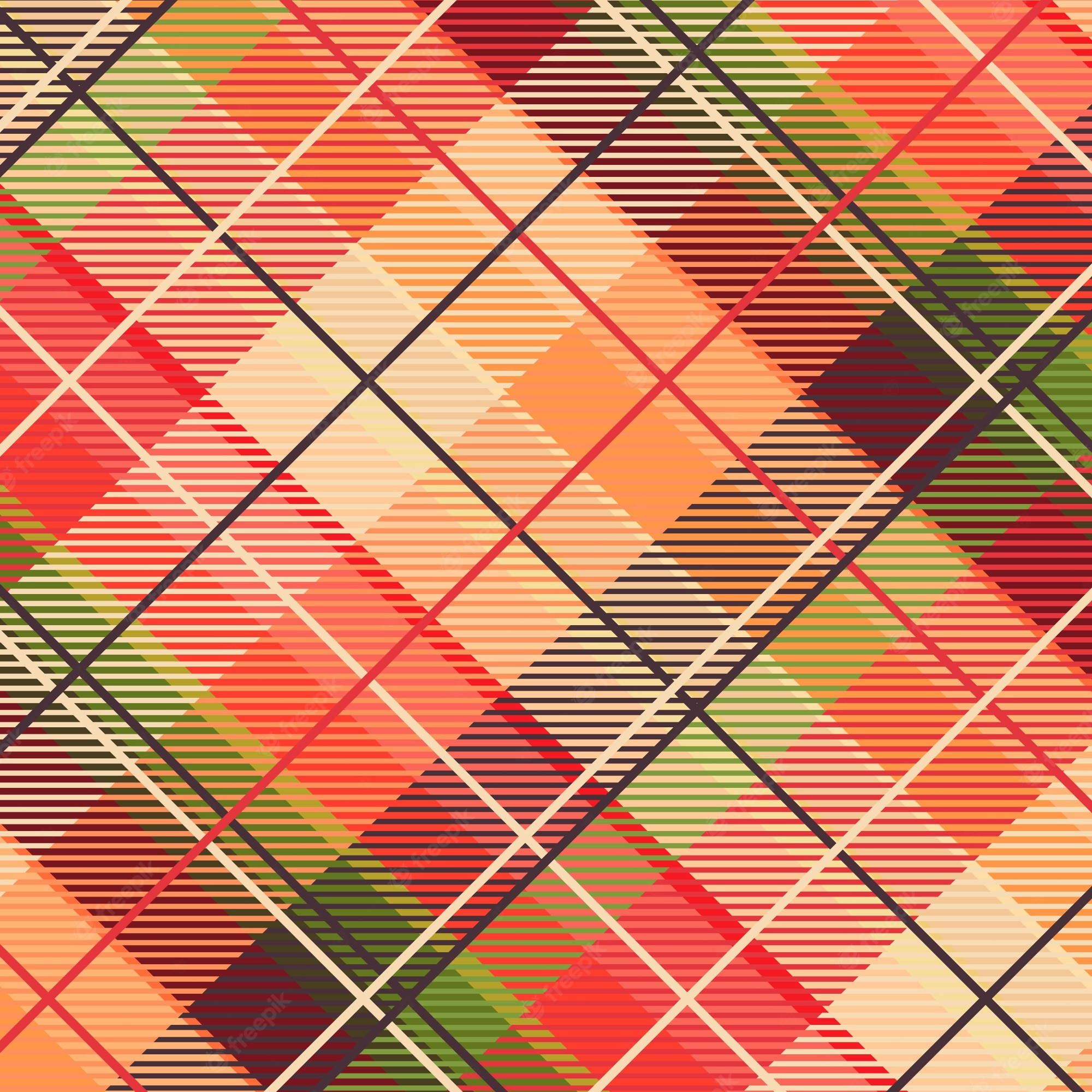 plaid, red, green, Full HD Desktop Wallpaper
