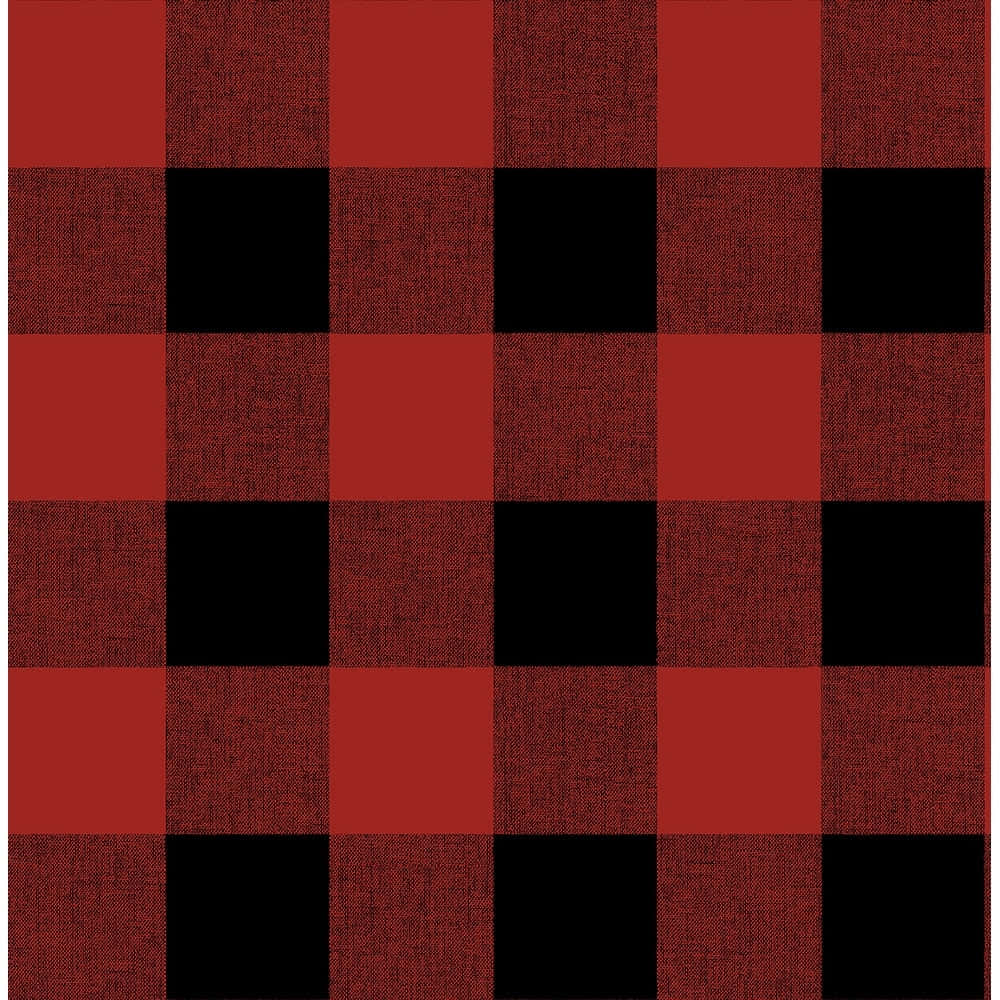 red and black plaid, buffalo check plaid, woven texture, SD Desktop Wallpaper