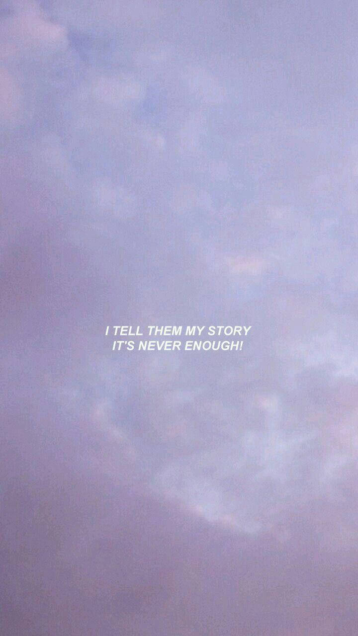 twilight sky, soft lavender and blue clouds, white text overlay, HD Phone Wallpaper