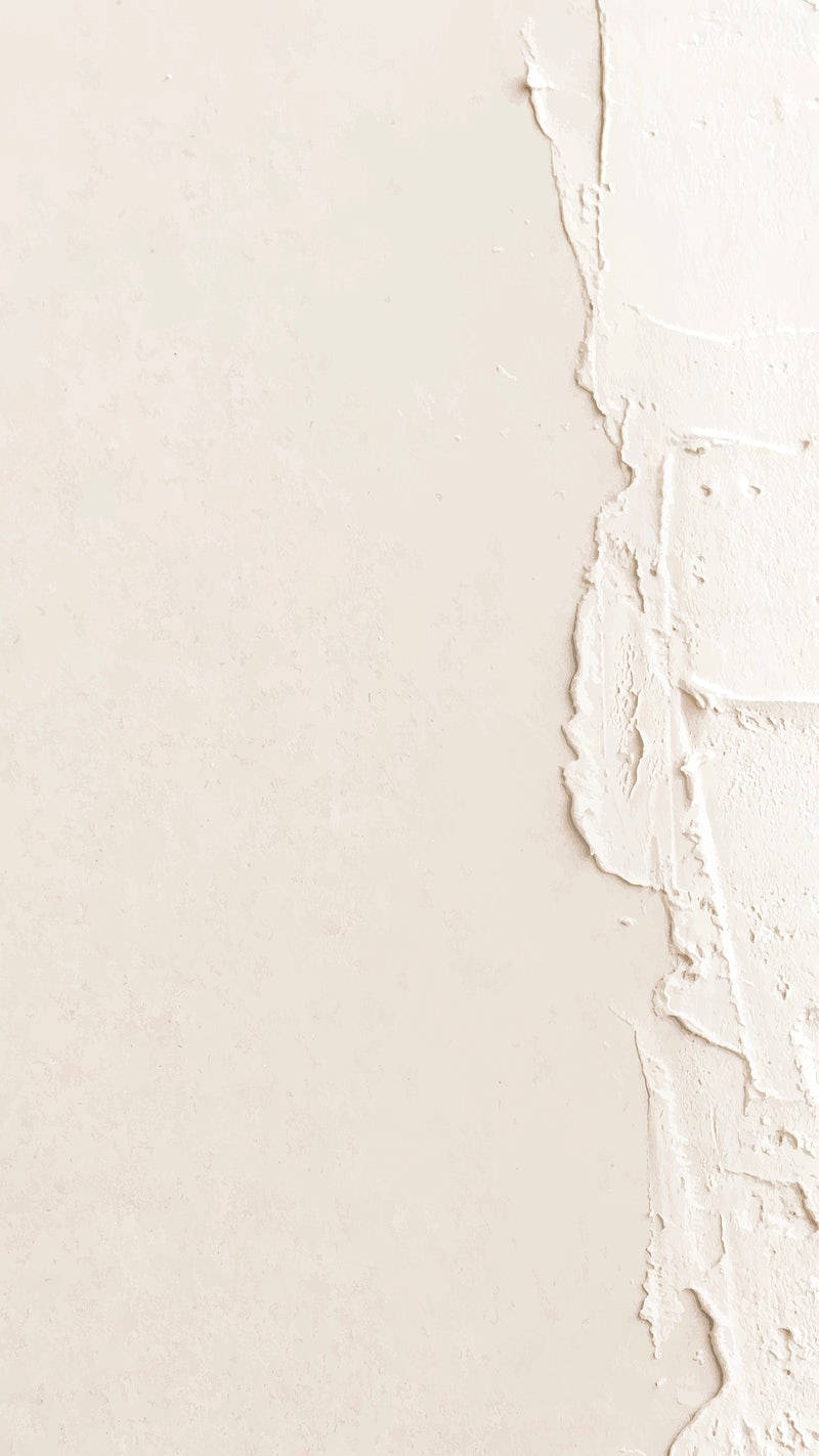 Plain Beige, beige wall, textured white paint edge, HD Phone Wallpaper