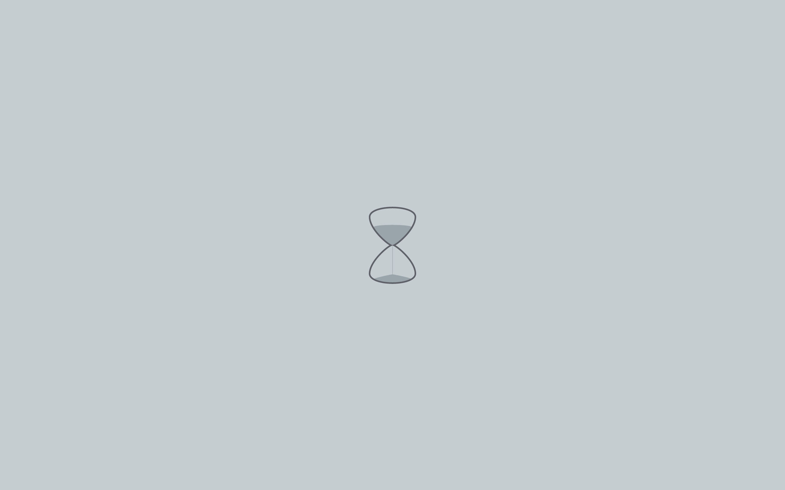 hourglass, sand, muted gray background, 2K Desktop Wallpaper