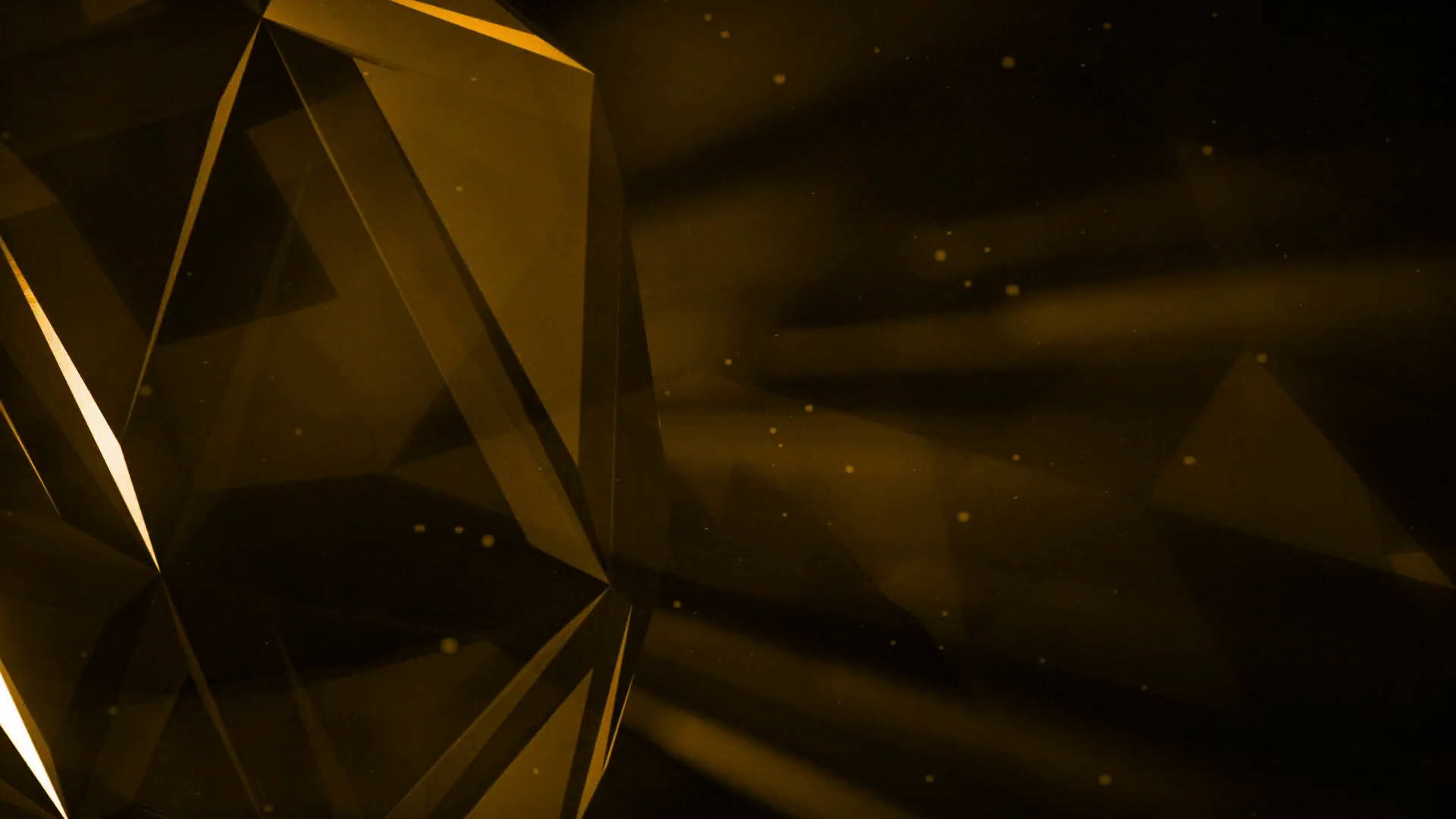 abstract shapes, gold background, golden geometric facets, Full HD Desktop Wallpaper