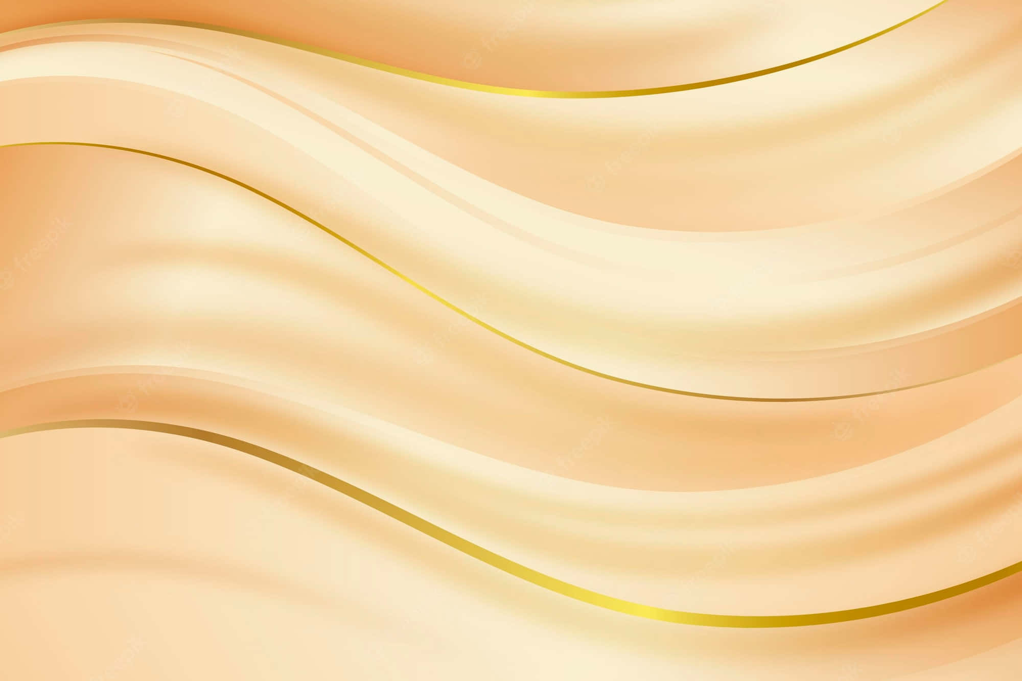 gold silk, beige background, gold lines, Full HD Desktop Wallpaper