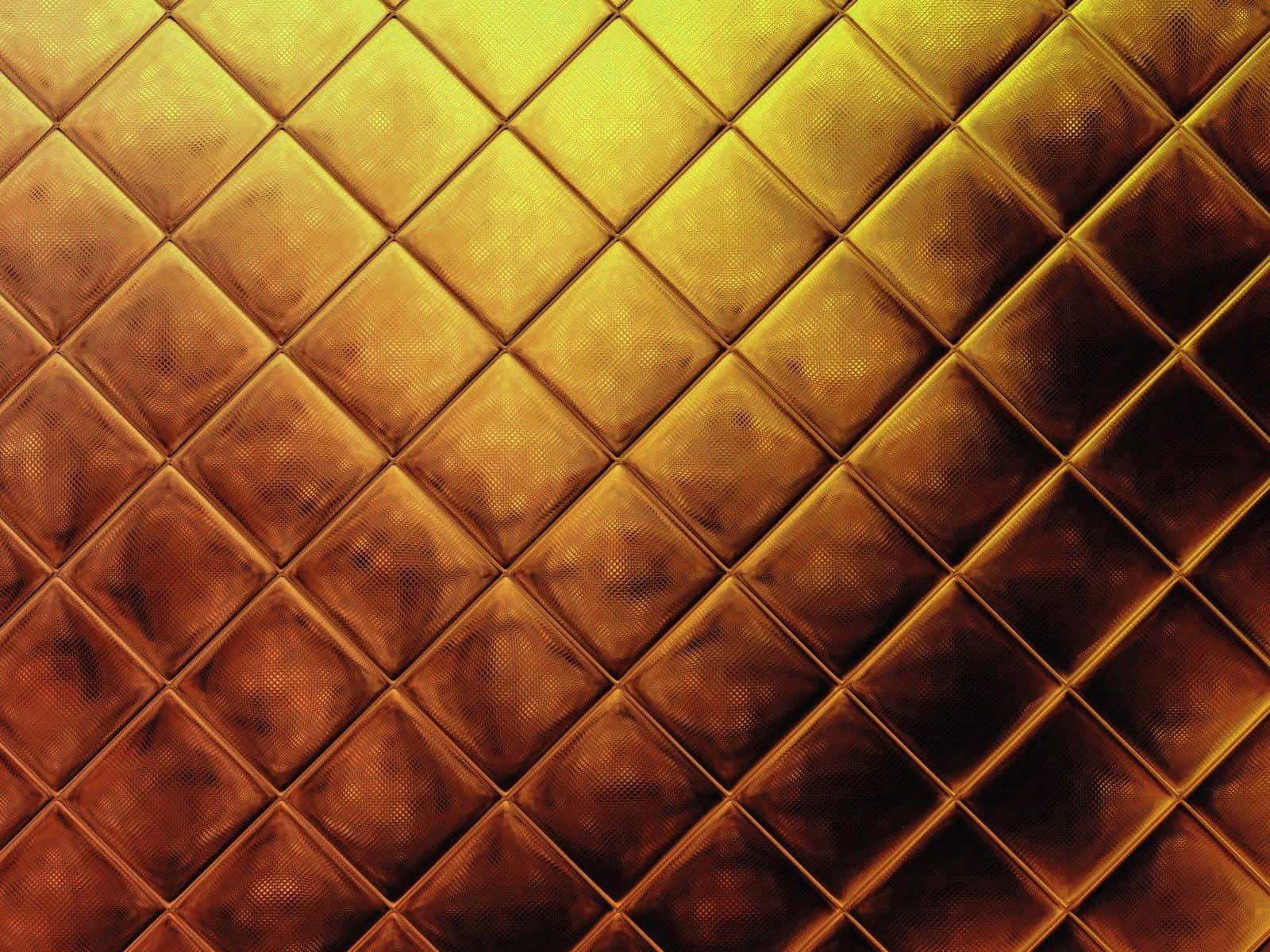 metallic gold, diamond pattern, golden quilted leather, HD Desktop Wallpaper