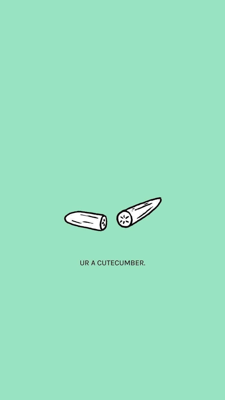 Cutecumber, Plain Green, mint green, HD Phone Wallpaper