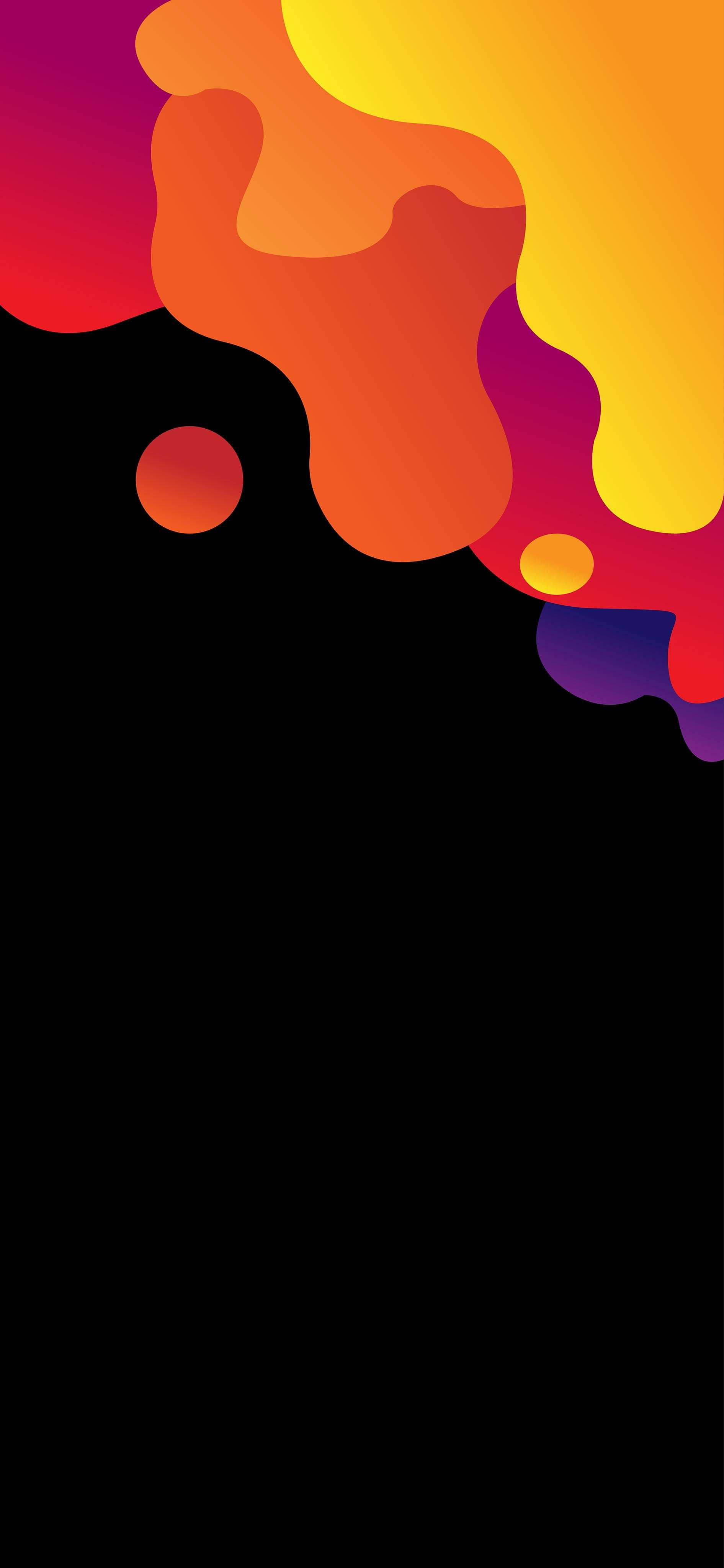 liquid color, orange, yellow, 4K Phone Wallpaper