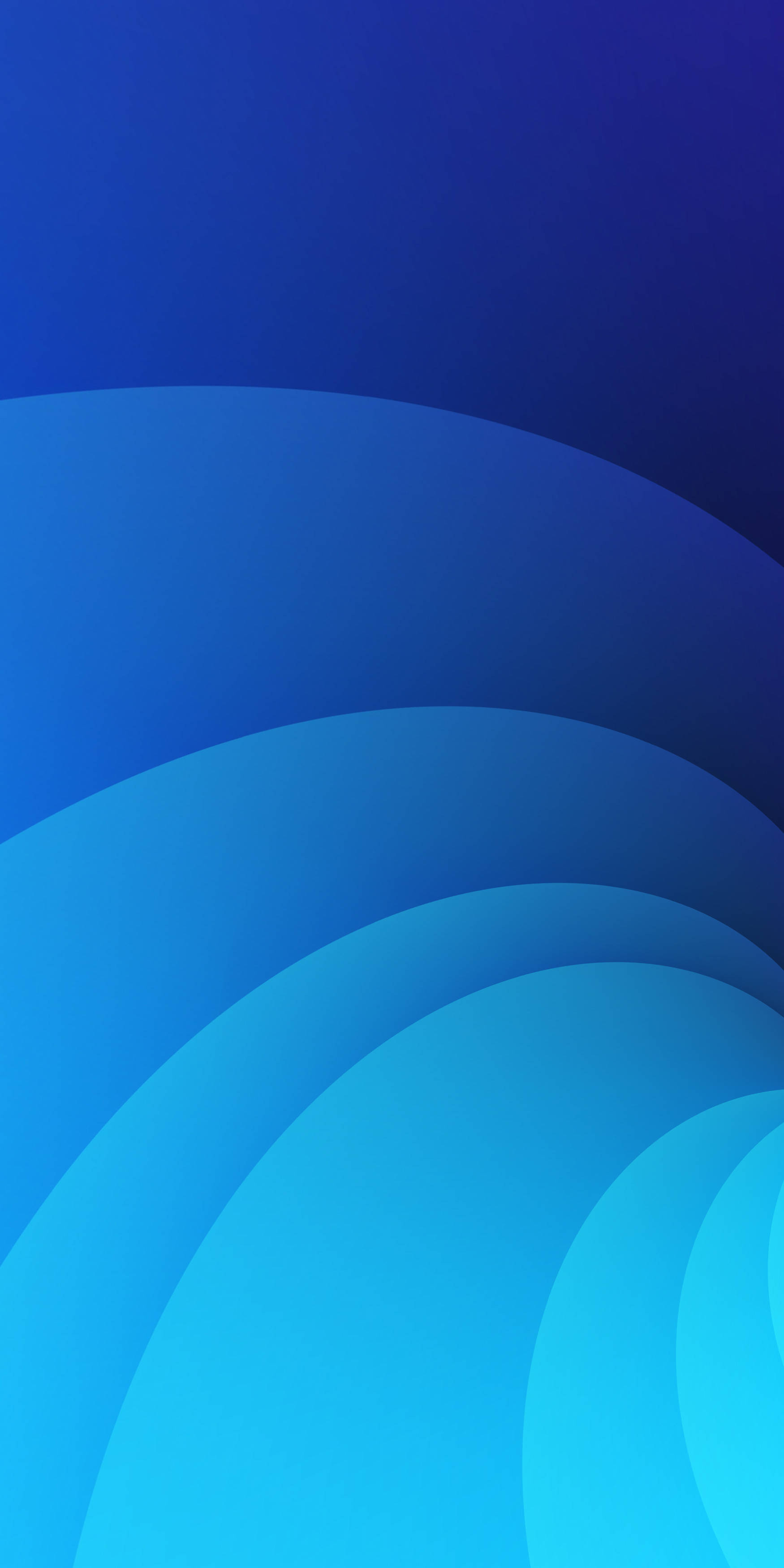 Plain iPhone, blue gradient, swoosh, 2K Phone Wallpaper