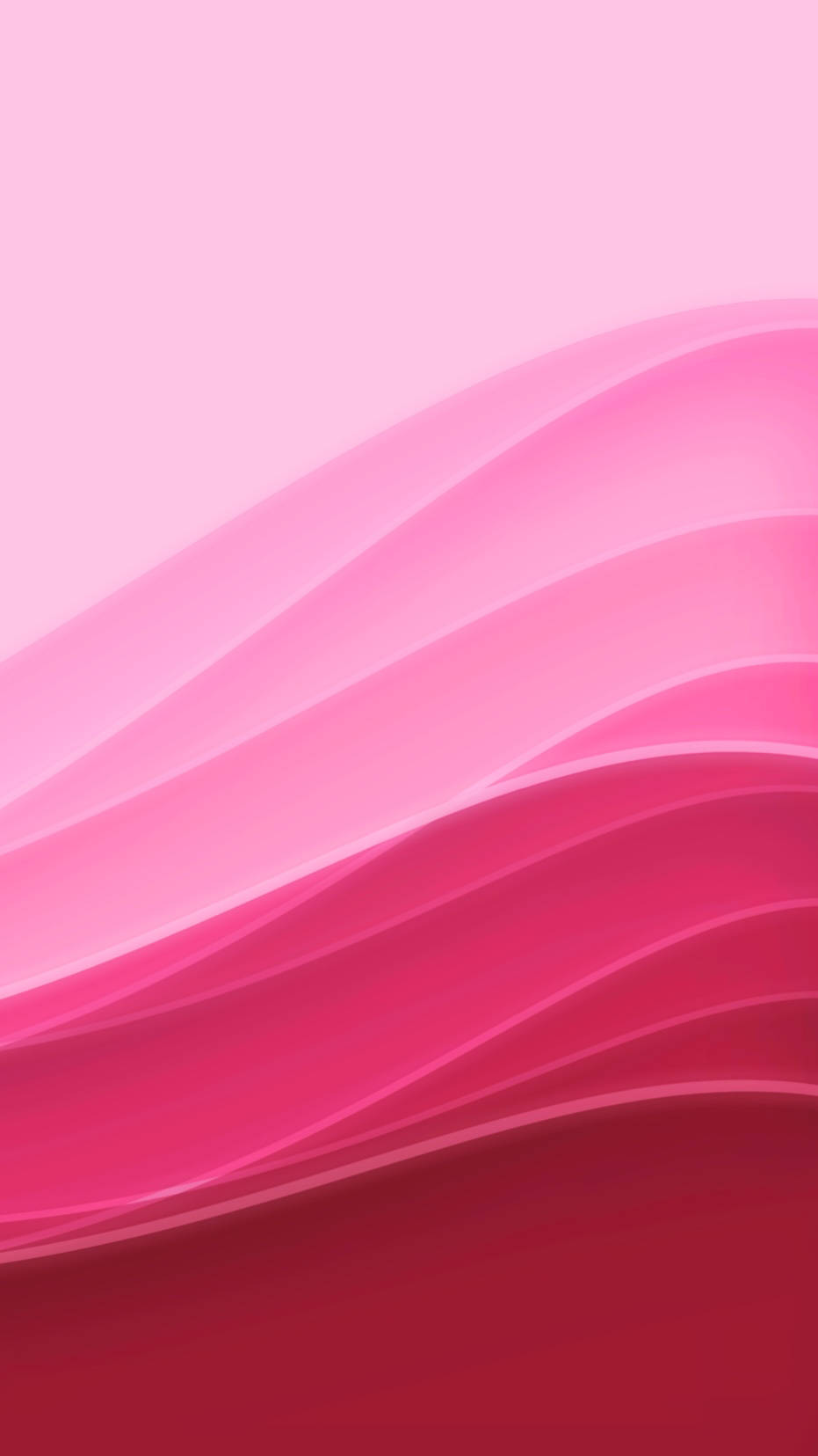 Plain iPhone, pink gradient waves, soft pink, HD Phone Wallpaper