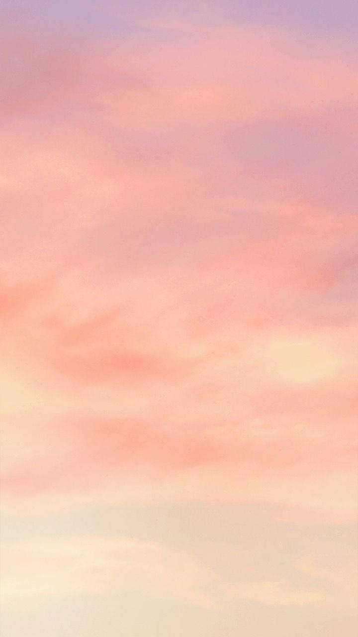 Plain iPhone, Sunset Sky, pastel pink, HD Phone Wallpaper