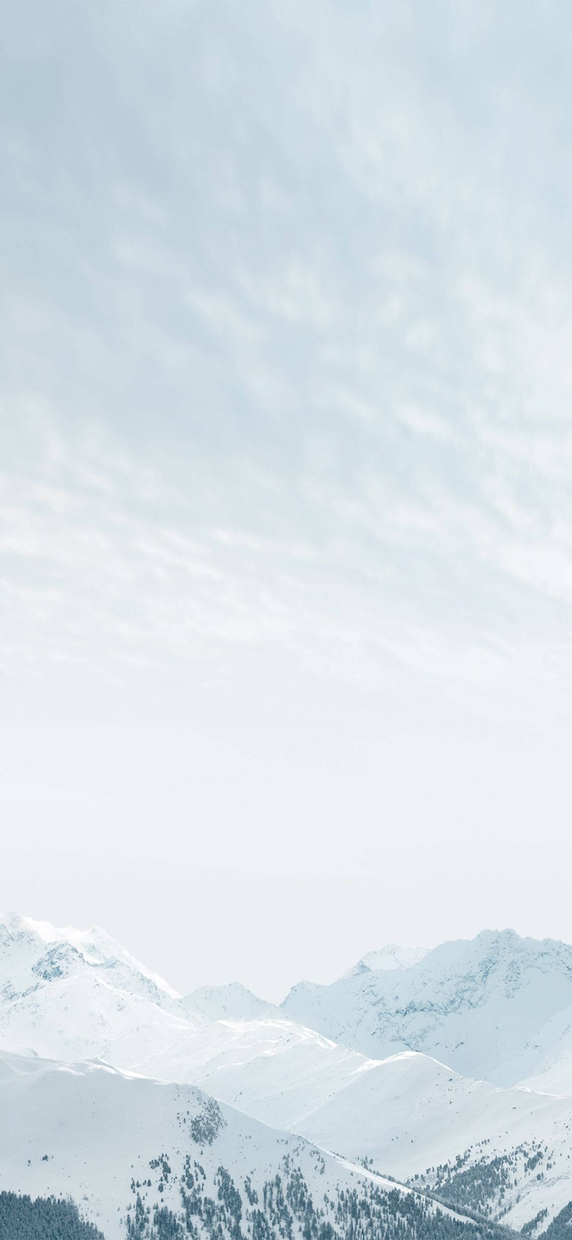 Plain iPhone, snowy mountain, snowcapped mountain peaks, Full HD Phone Wallpaper