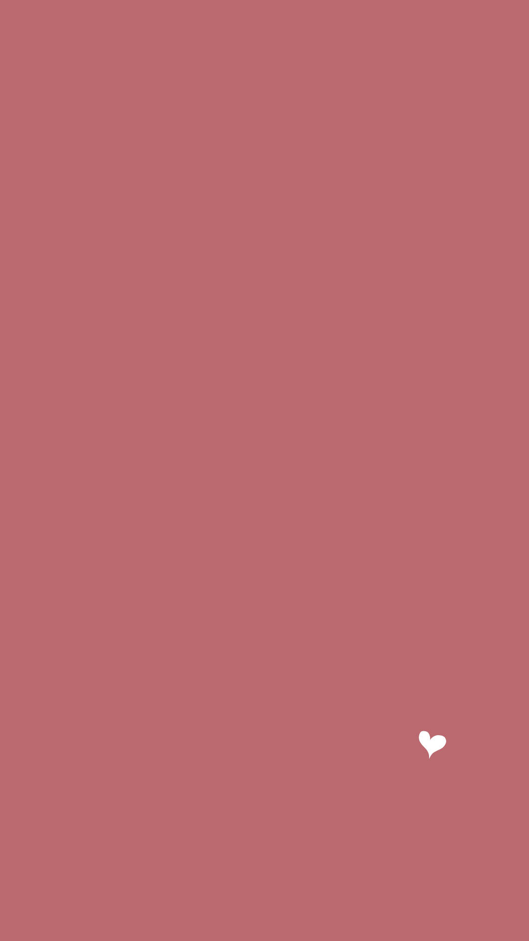 Plain Dull Pink iPhone, dusty rose, white heart, Full HD Phone Wallpaper
