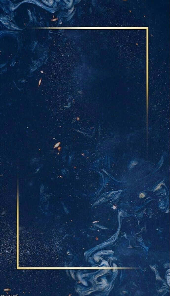 navy blue, gold marble texture, swirling patterns, SD Phone Wallpaper