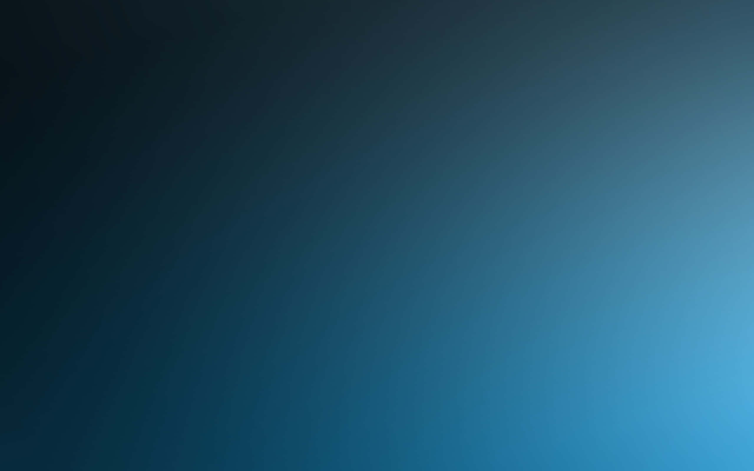 deep navy blue, bright cyan, smooth gradient, 2K Desktop Wallpaper