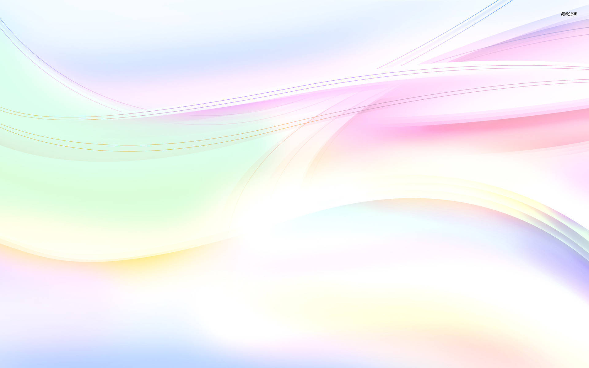 pastel abstract, rainbow of colors, soft pastel waves, Full HD Desktop Wallpaper