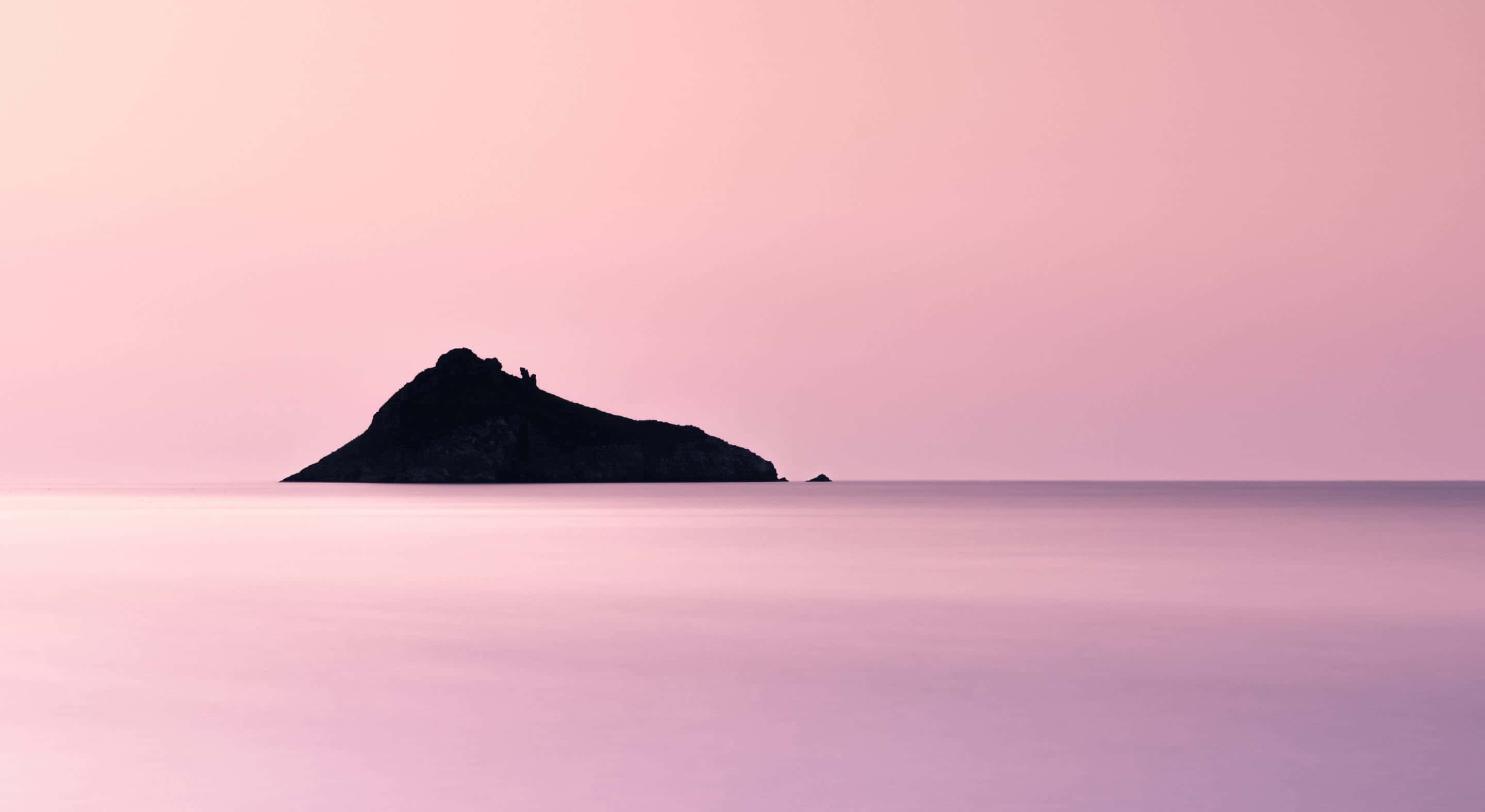 plain pink desktop, soft pink, lavender sky, 2K Desktop Wallpaper