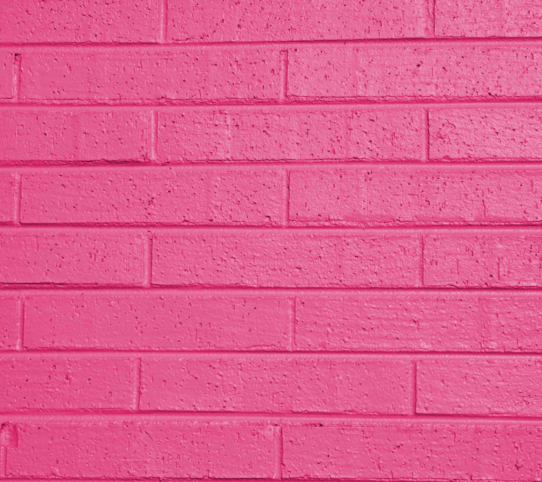 pink brick wall, textured surface, horizontal mortar lines, HD Desktop Wallpaper