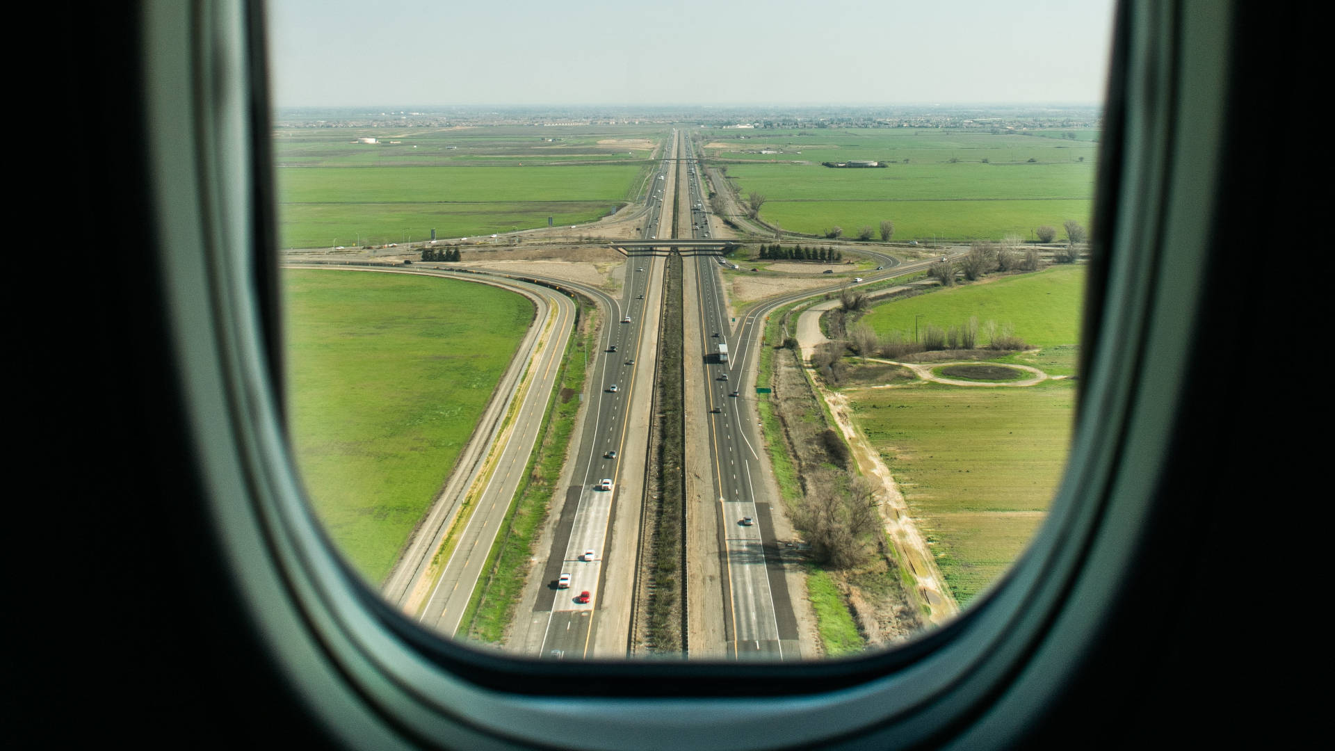 runway, plane window, airplane window, Full HD Desktop Wallpaper