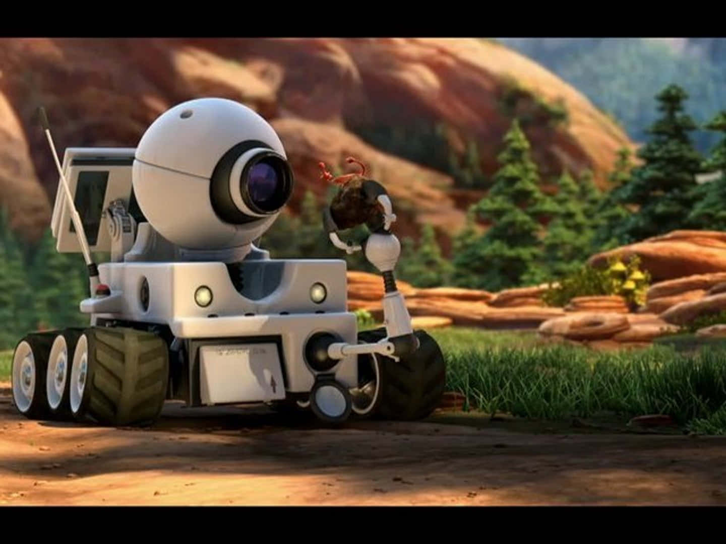 Planet 51, rover, large camera eye, HD Desktop Wallpaper