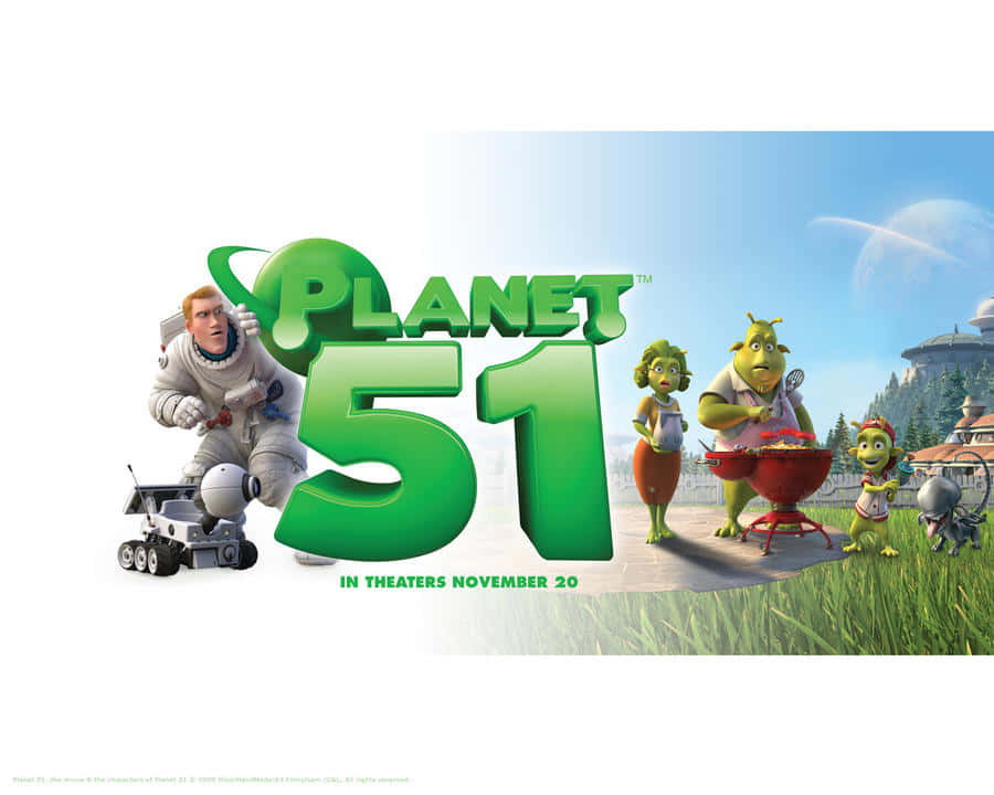 Planet 51, astronaut, robot, SD Desktop Wallpaper