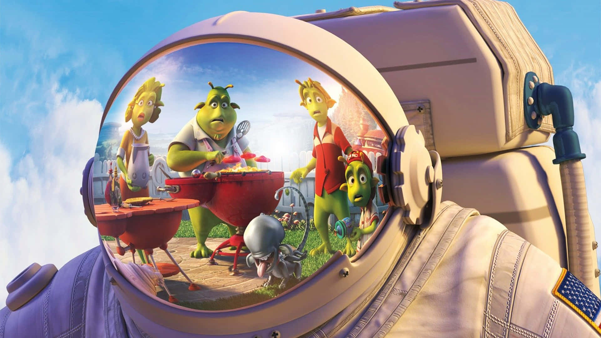 Planet 51, astronaut, helmet, Full HD Desktop Wallpaper