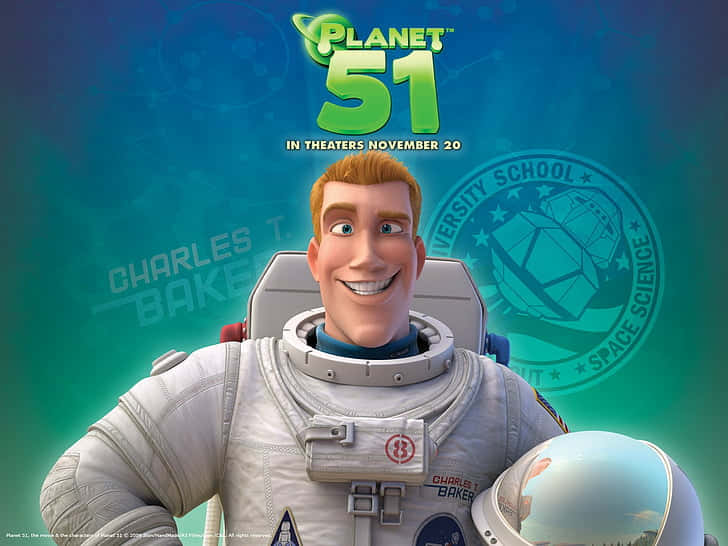 Planet 51, cartoon movie, white spacesuit, SD Desktop Wallpaper
