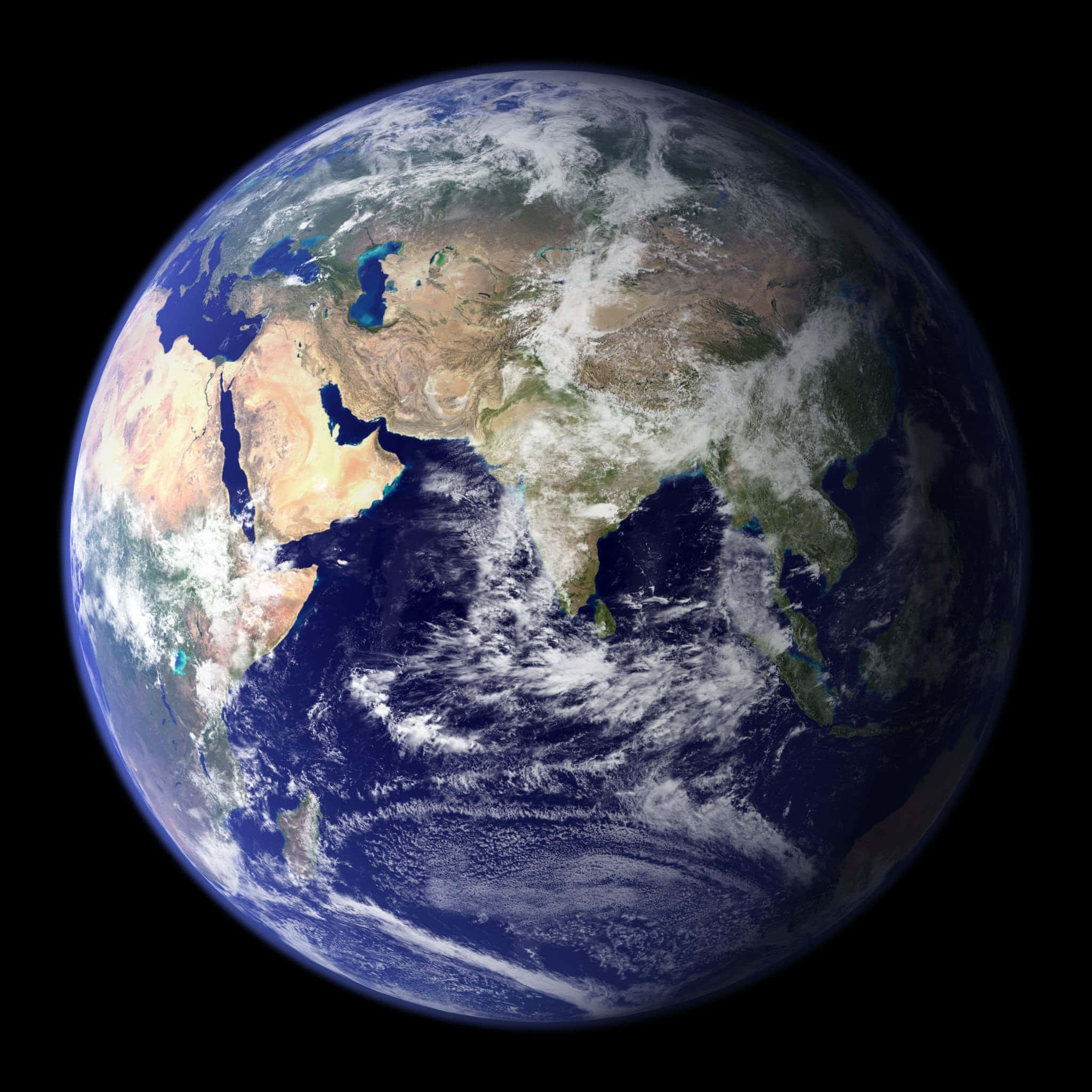 Earth, space, continents, Full HD Desktop Wallpaper