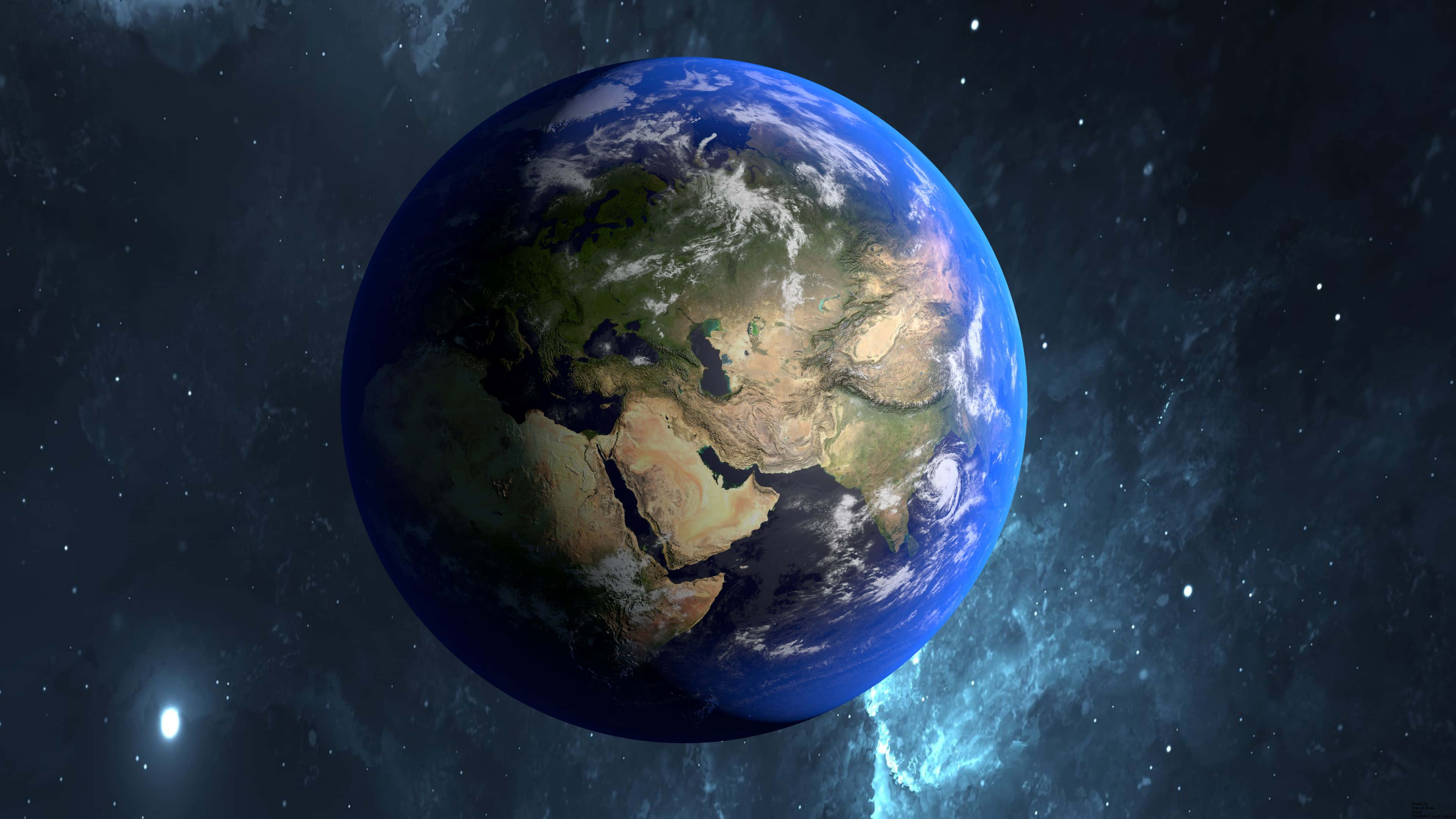 Earth, space, continents, 4K Desktop Wallpaper