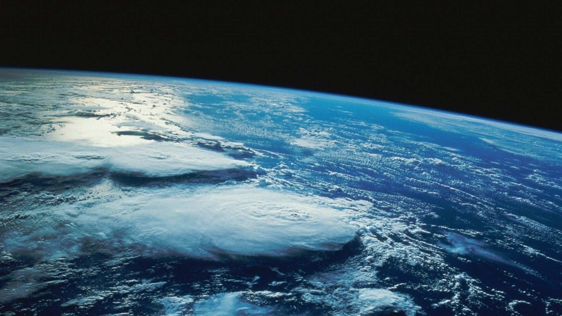 Earth, space, massive hurricane, Full HD Desktop Wallpaper
