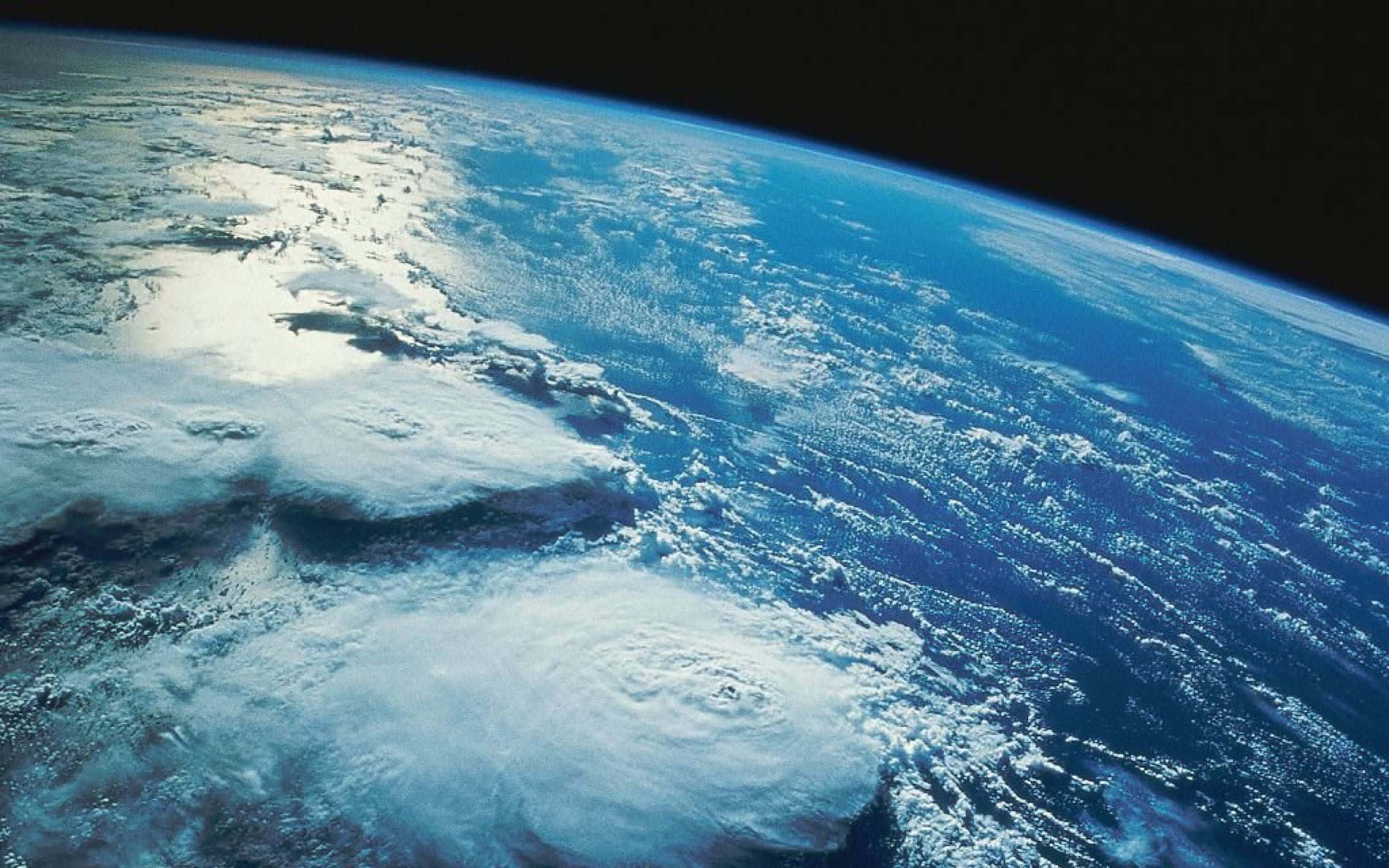 planet earth, hurricane, blue planet, 2K Desktop Wallpaper