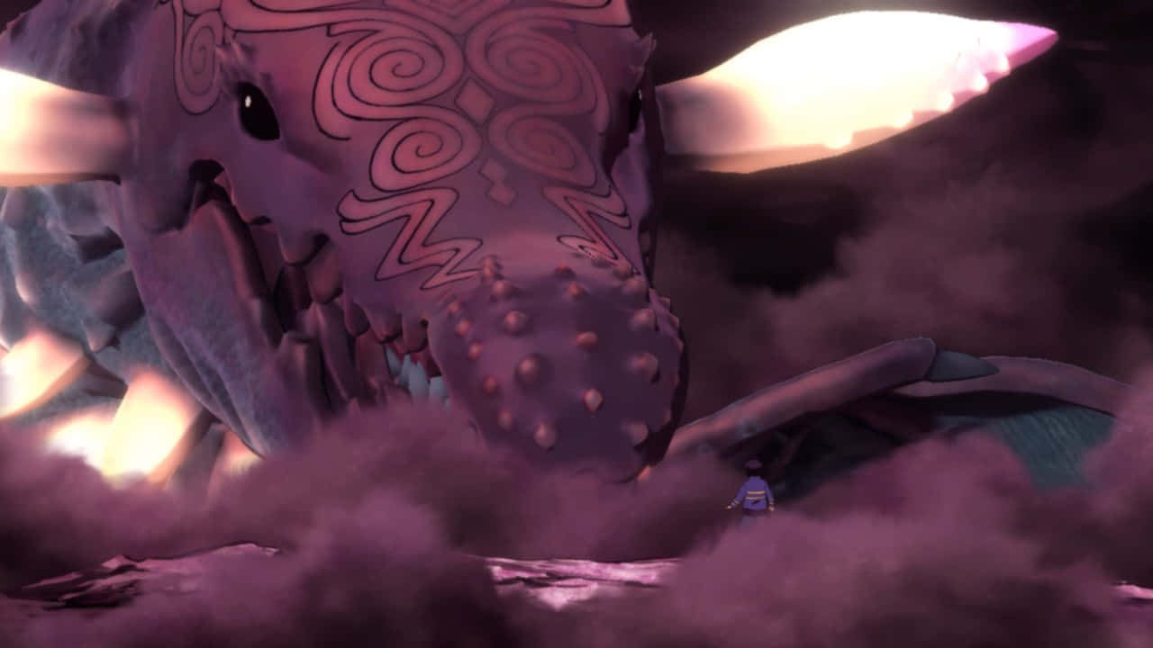 Planet Vegeta, purple dragon, glowing horns, HD Desktop Wallpaper