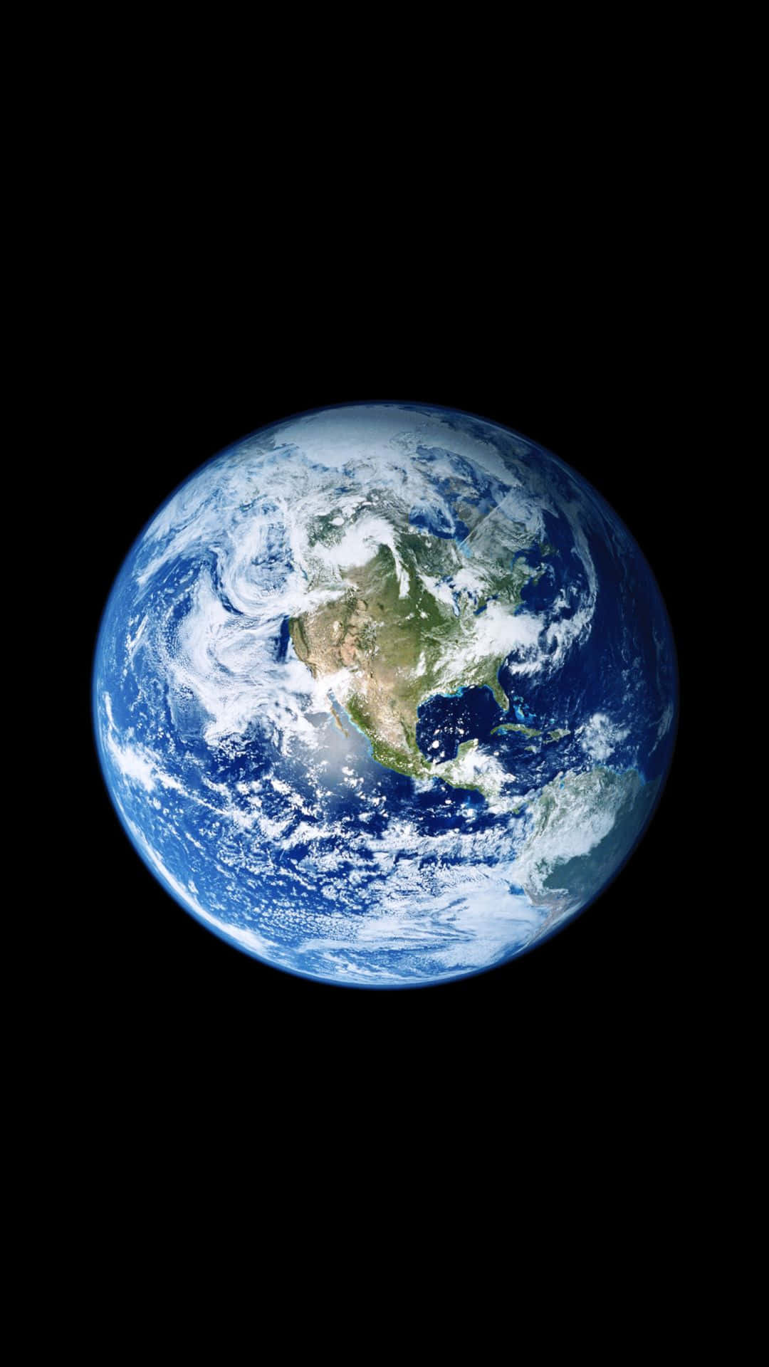 iPhone, Earth, black background, Full HD Phone Wallpaper