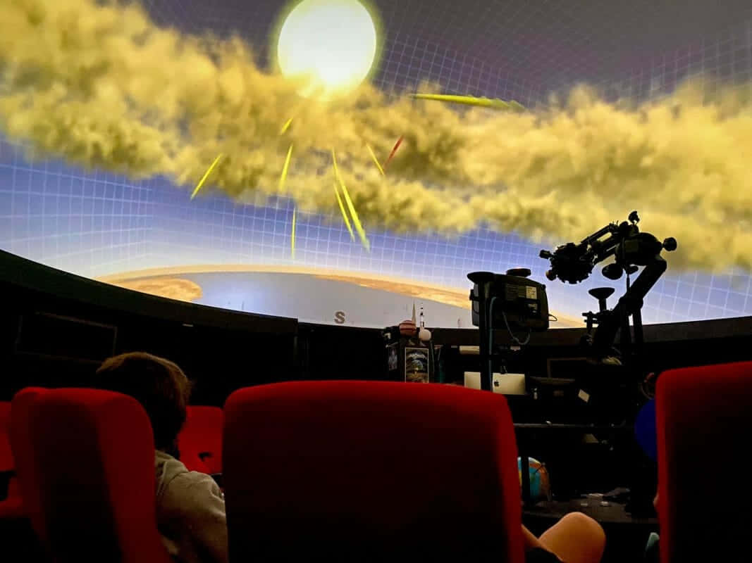 Planetarium, solar eclipse simulation, dome, SD Desktop Wallpaper