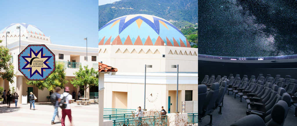 Planetarium, domed building, starry sky, SD Desktop Wallpaper