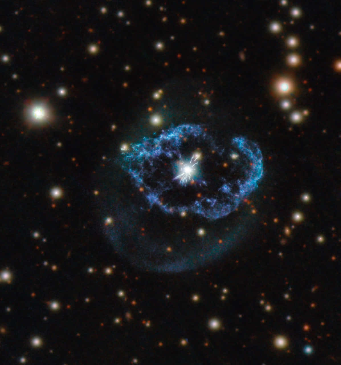 Planetary Nebula, blue nebula, bright central star, HD Phone Wallpaper