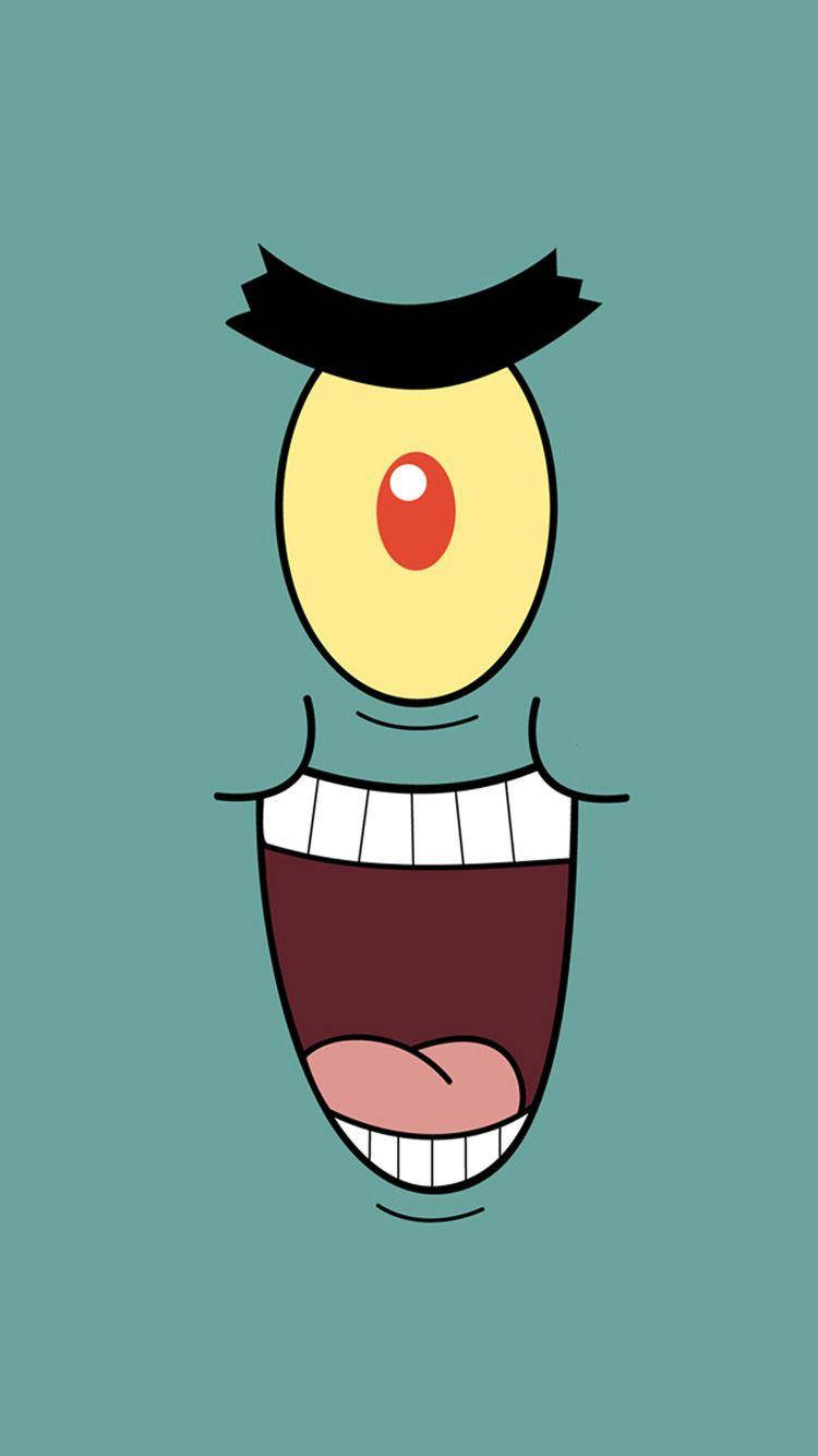 Plankton, iPhone X, cartoon, HD Phone Wallpaper