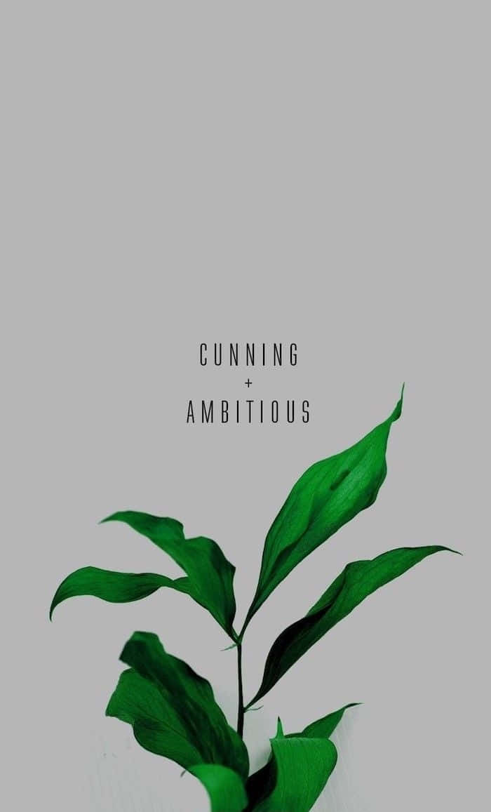green plant aesthetic, vibrant green leaves, muted gray background, SD Phone Wallpaper