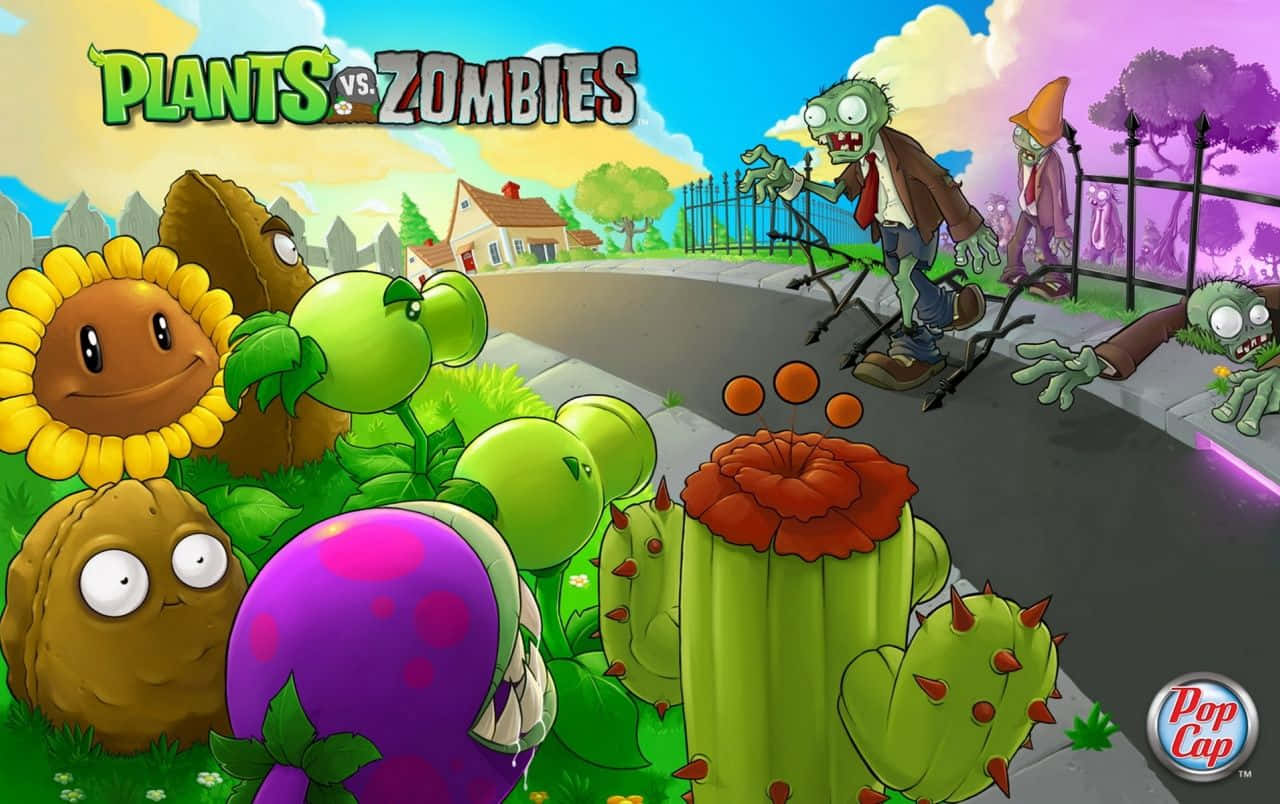 Plants Vs Zombies, lawn, zombies, HD Desktop Wallpaper