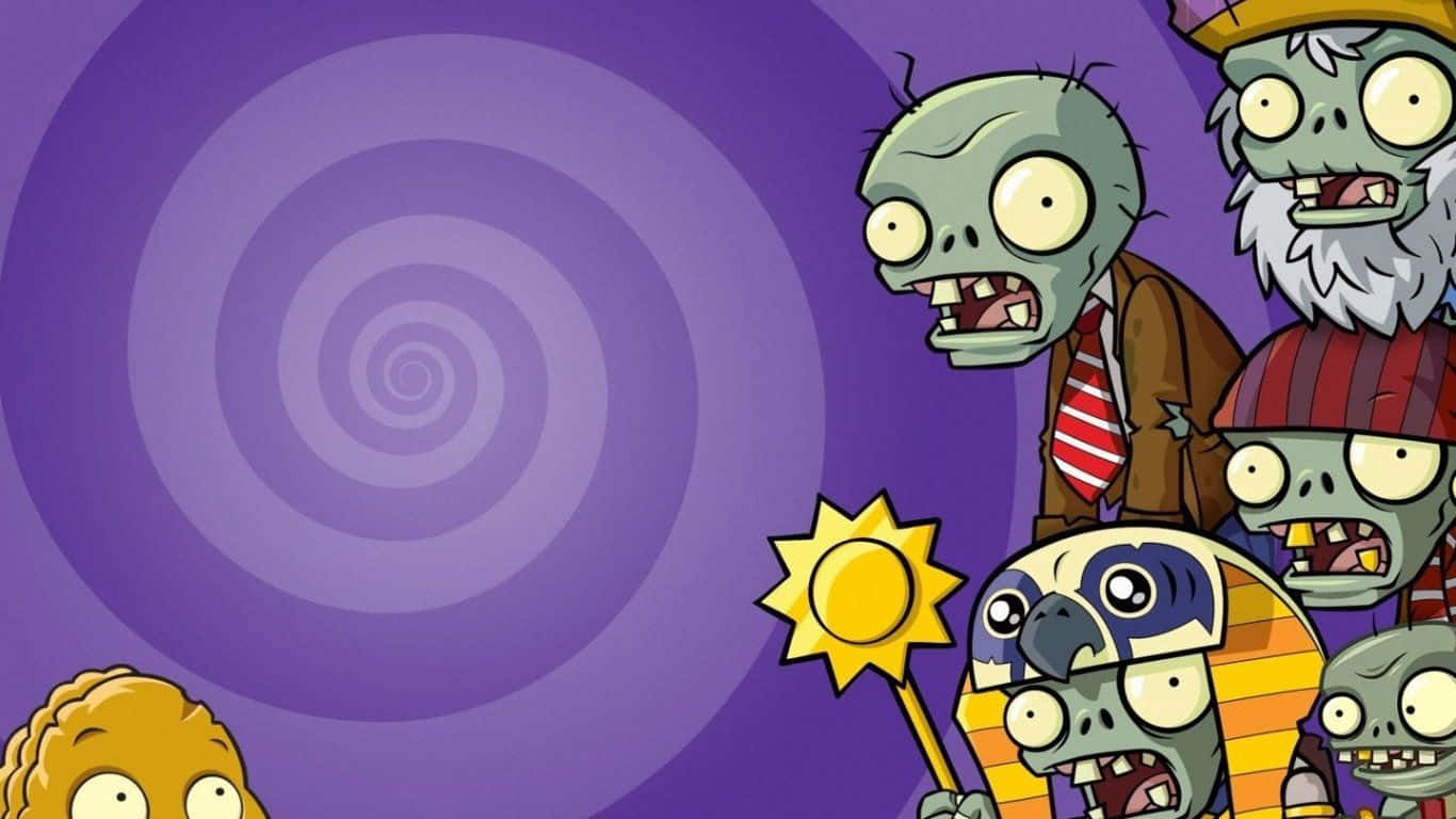 Plants Vs Zombies, cartoonish zombies, business and pharaoh outfits, HD Desktop Wallpaper