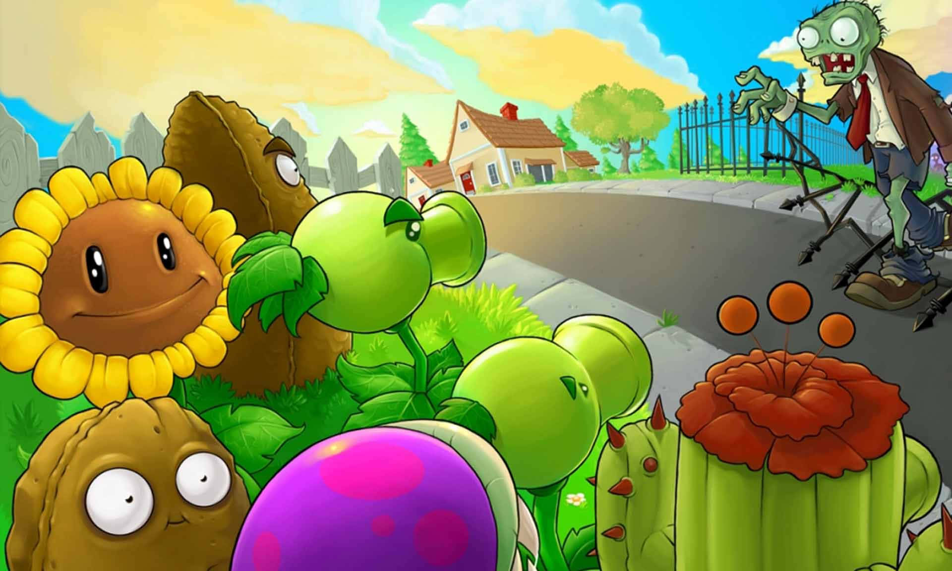 Plants Vs Zombies, garden, zombie, Full HD Desktop Wallpaper